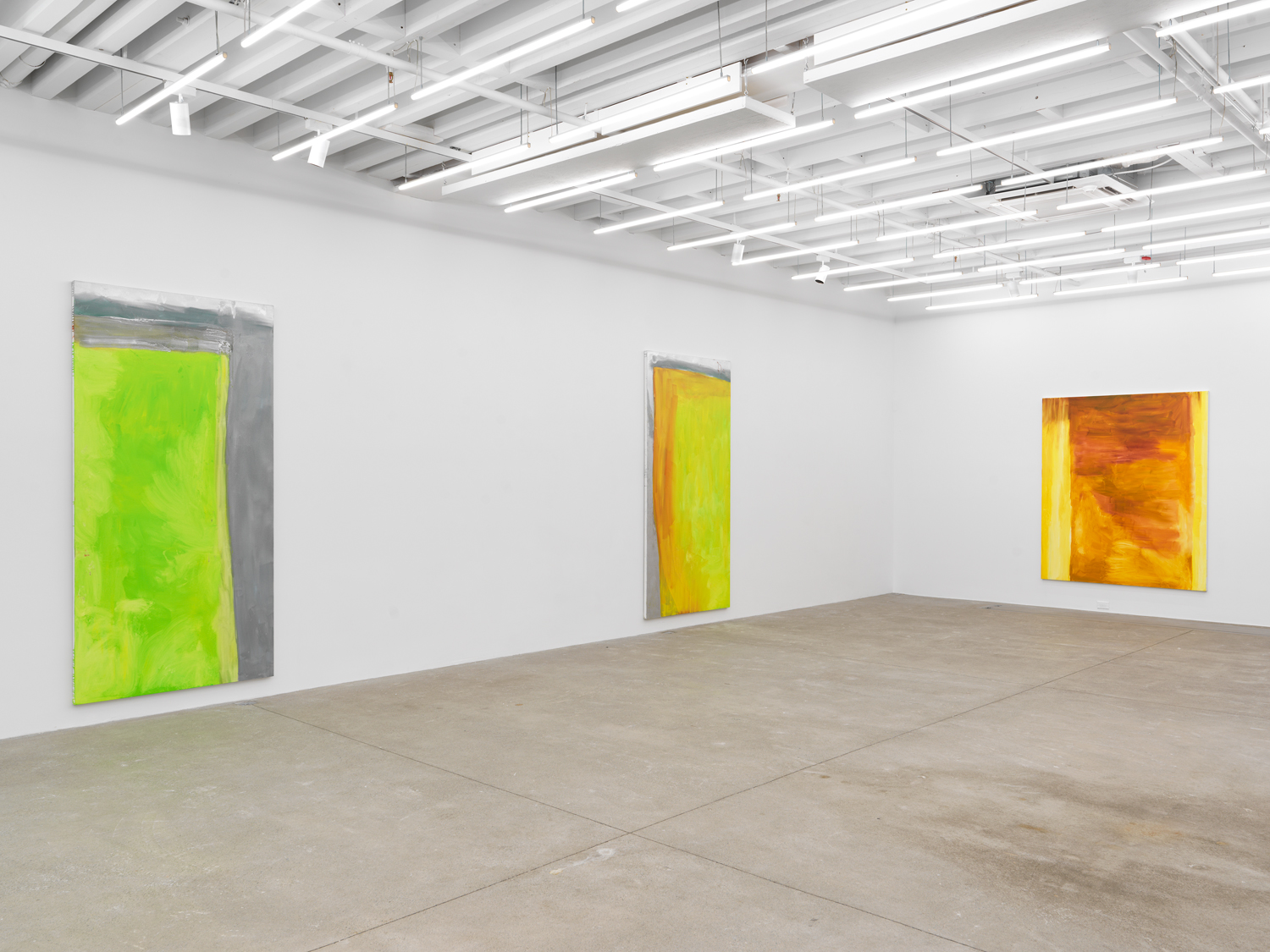 Installation view, Jane Swavely: Paintings, Magenta Plains, New York, NY 2024.