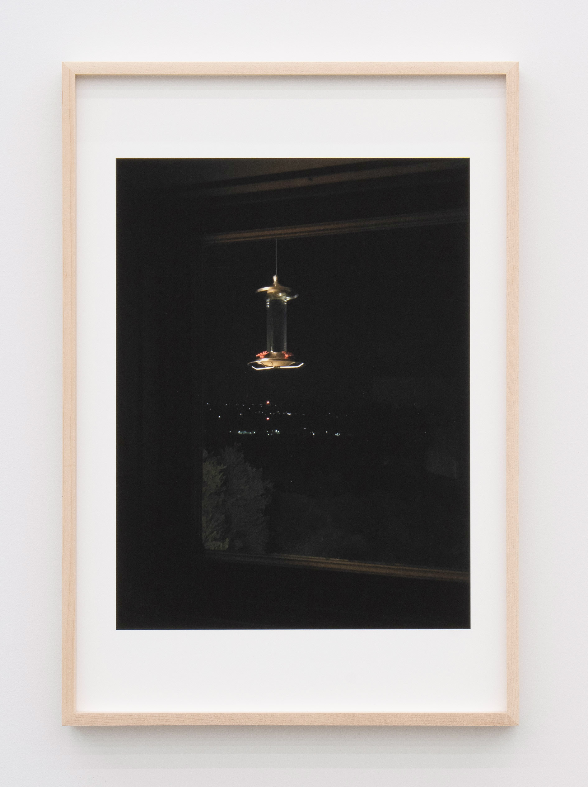 Jennifer Bolande, Bird Feeder at Night, 2023, Archival pigment print, 19 x 13 in.