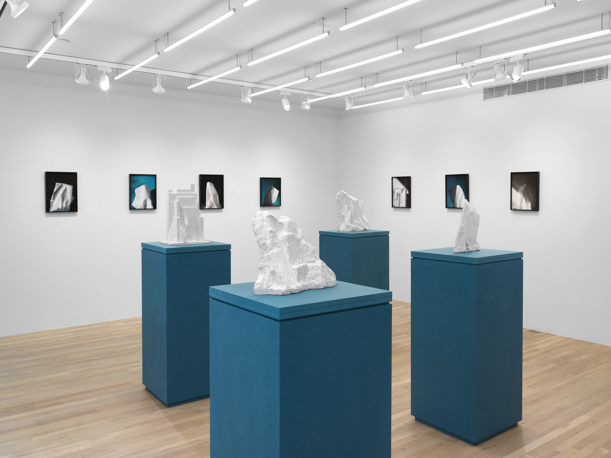 Installation view, Jennifer Bolande: Persistence of Vision, Magenta Plains, New York, NY, 2023.