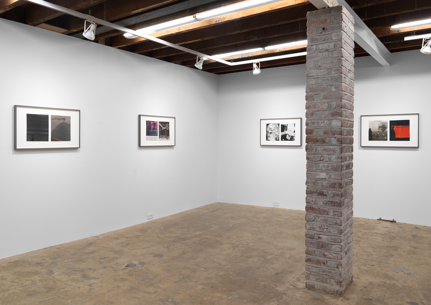 Installation view, Jennifer Bolande: The Composition of Decomposition, Magenta Plains, New York, NY, 2020