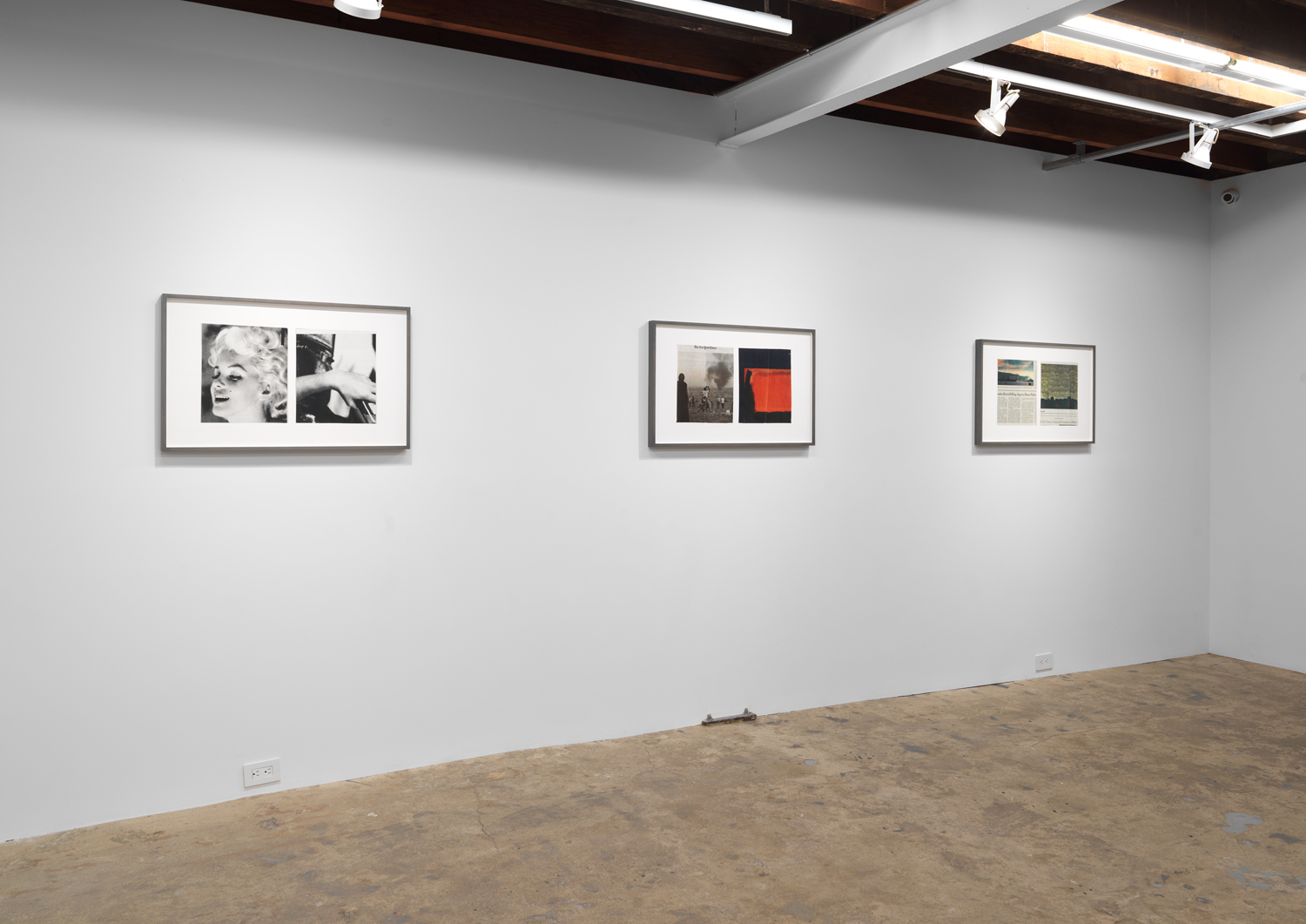 Installation view, Jennifer Bolande: The Composition of Decomposition, Magenta Plains, New York, NY, 2020