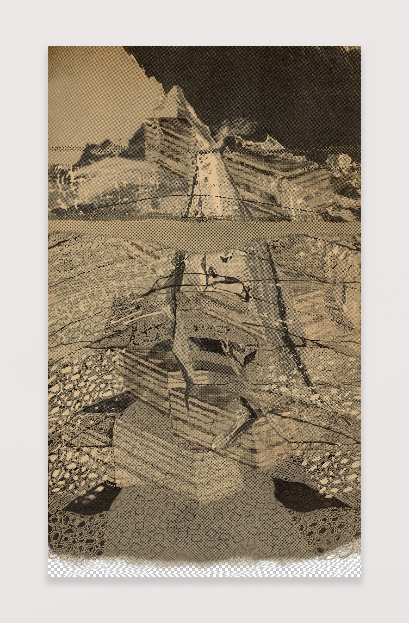 Jibade-Khalil Huffman, Mountain, 2023, Archival inkjet on canvas, 40 3/4 x 24 in.