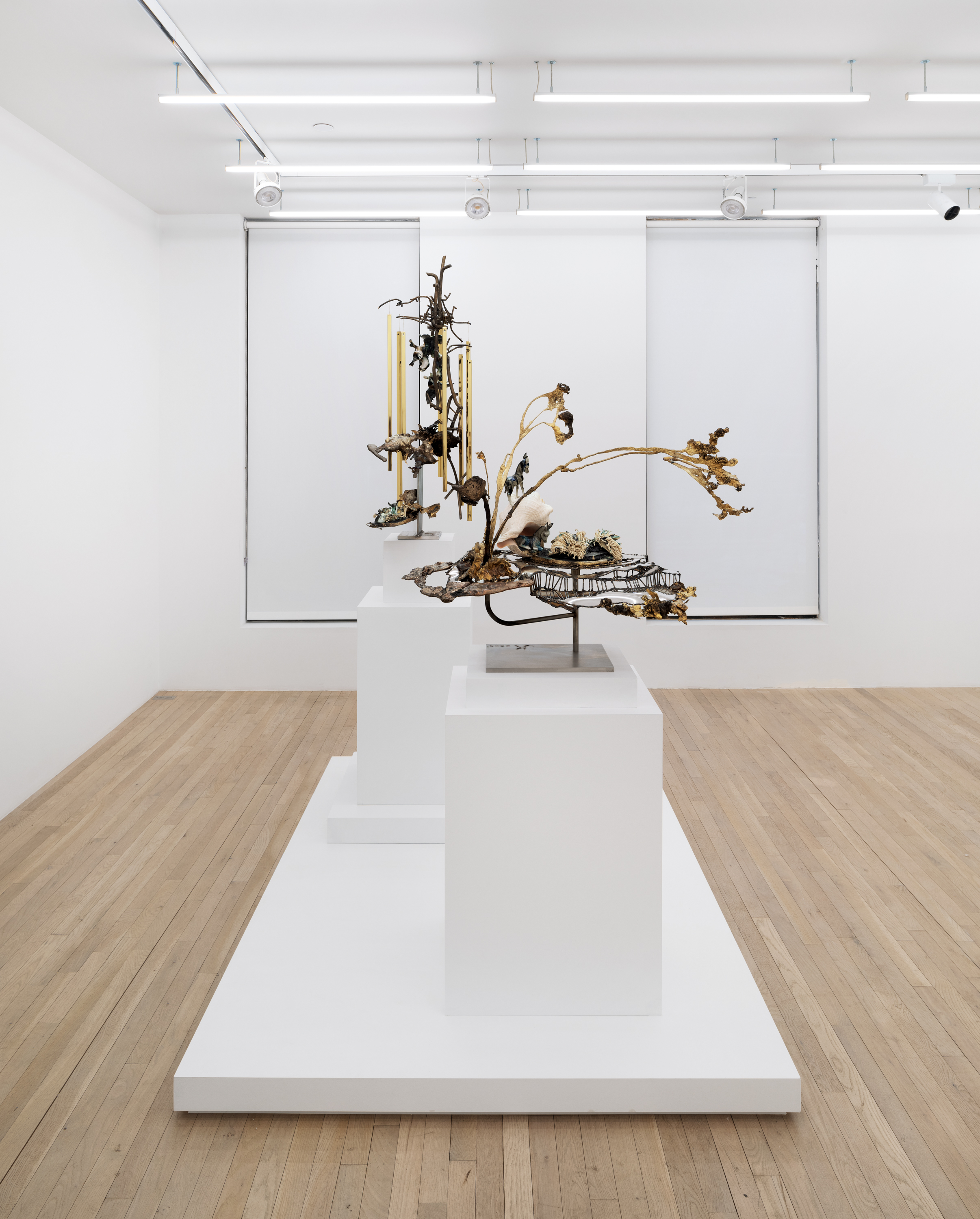 Installation view, Jon Kessler: Petrified, Magenta Plains, New York, NY, 2024