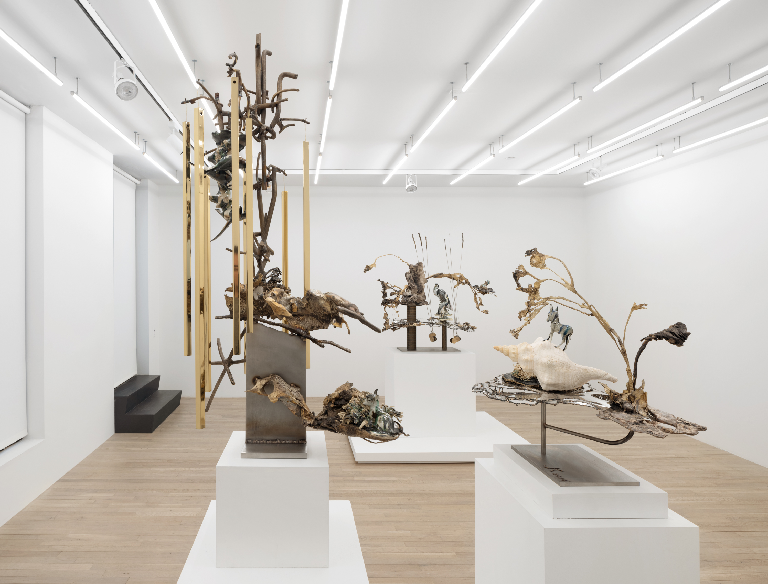 Installation view, Jon Kessler: Petrified, Magenta Plains, New York, NY, 2024