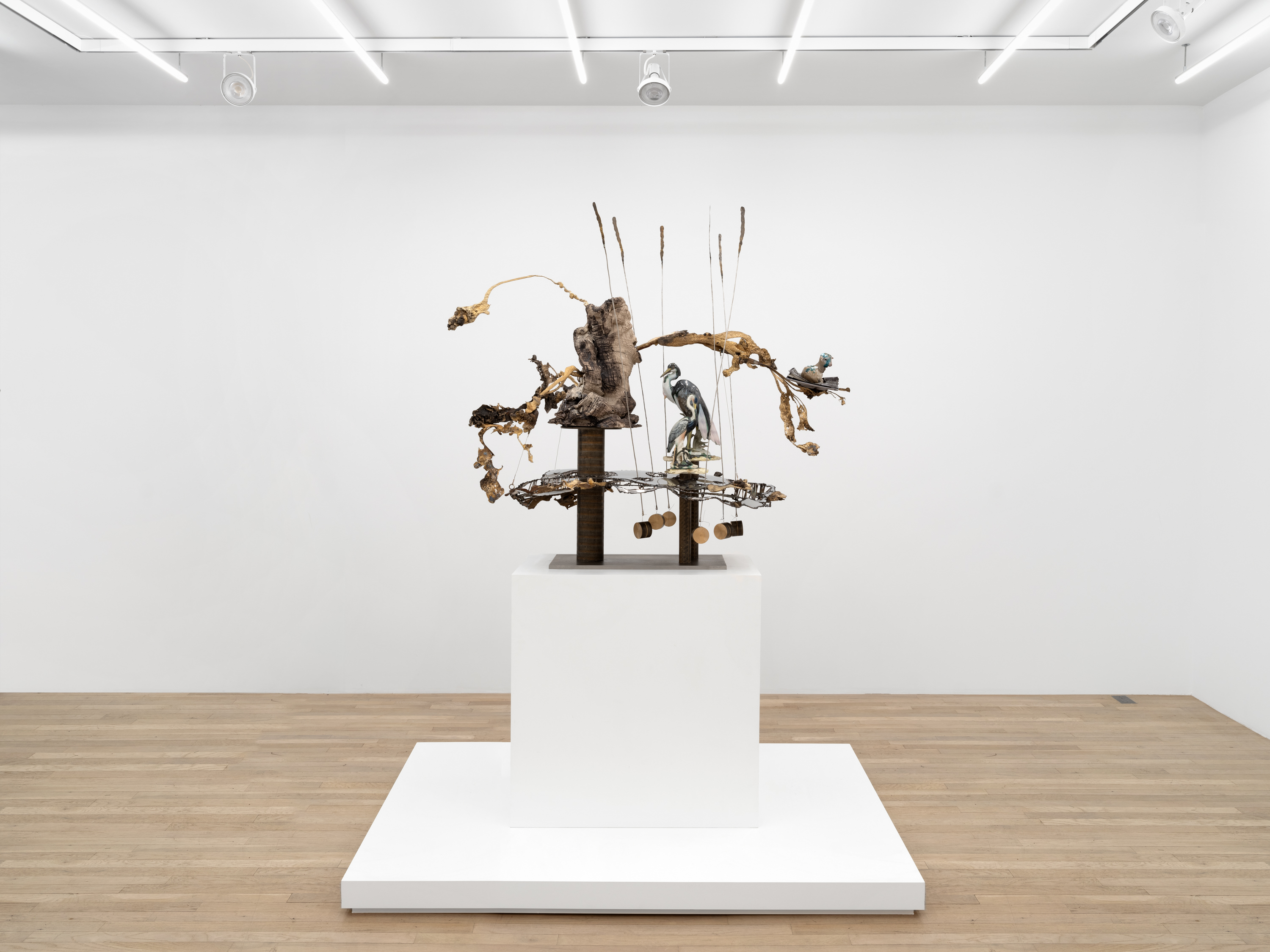 Installation view, Jon Kessler: Petrified, Magenta Plains, New York, NY, 2024