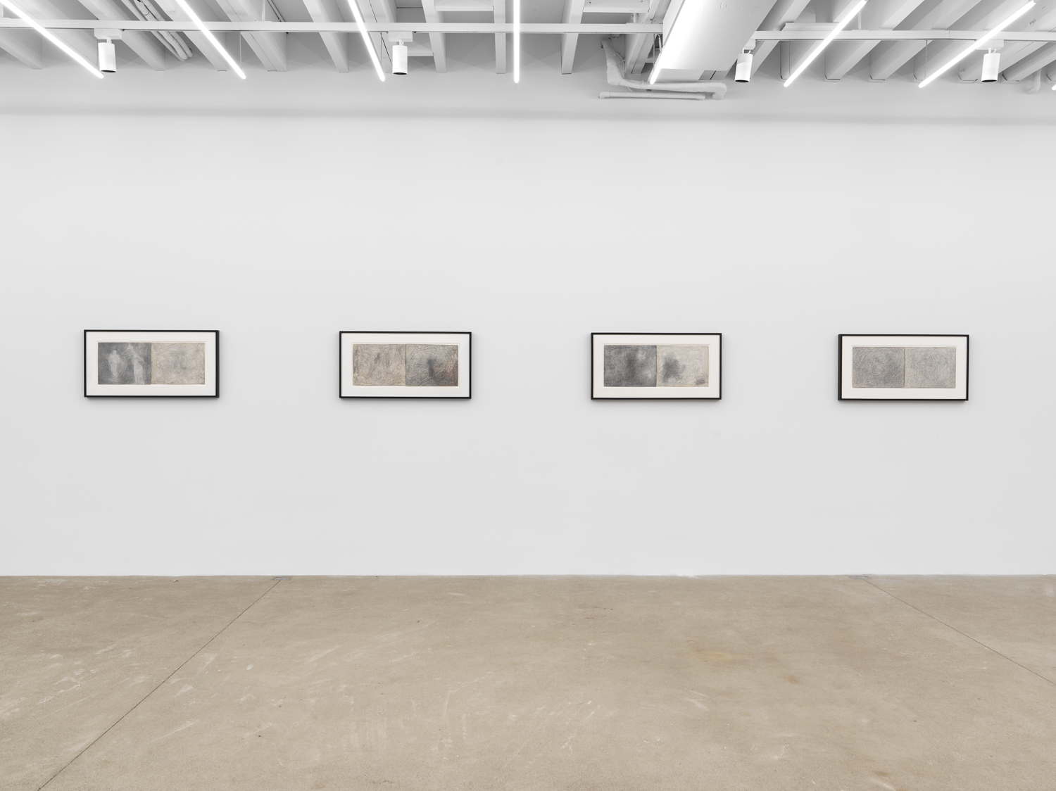 Installation view, Joseph Nechvatal: Information Noise Saturation, Magenta Plains, New York, NY, 2025