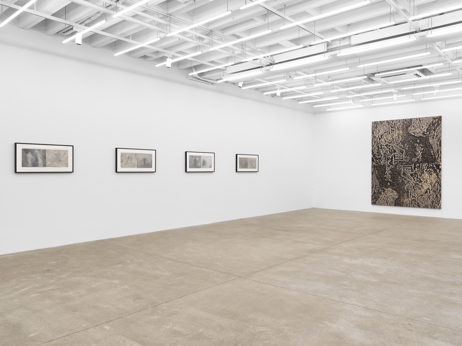 Installation view, Joseph Nechvatal: Information Noise Saturation, Magenta Plains, New York, NY, 2025