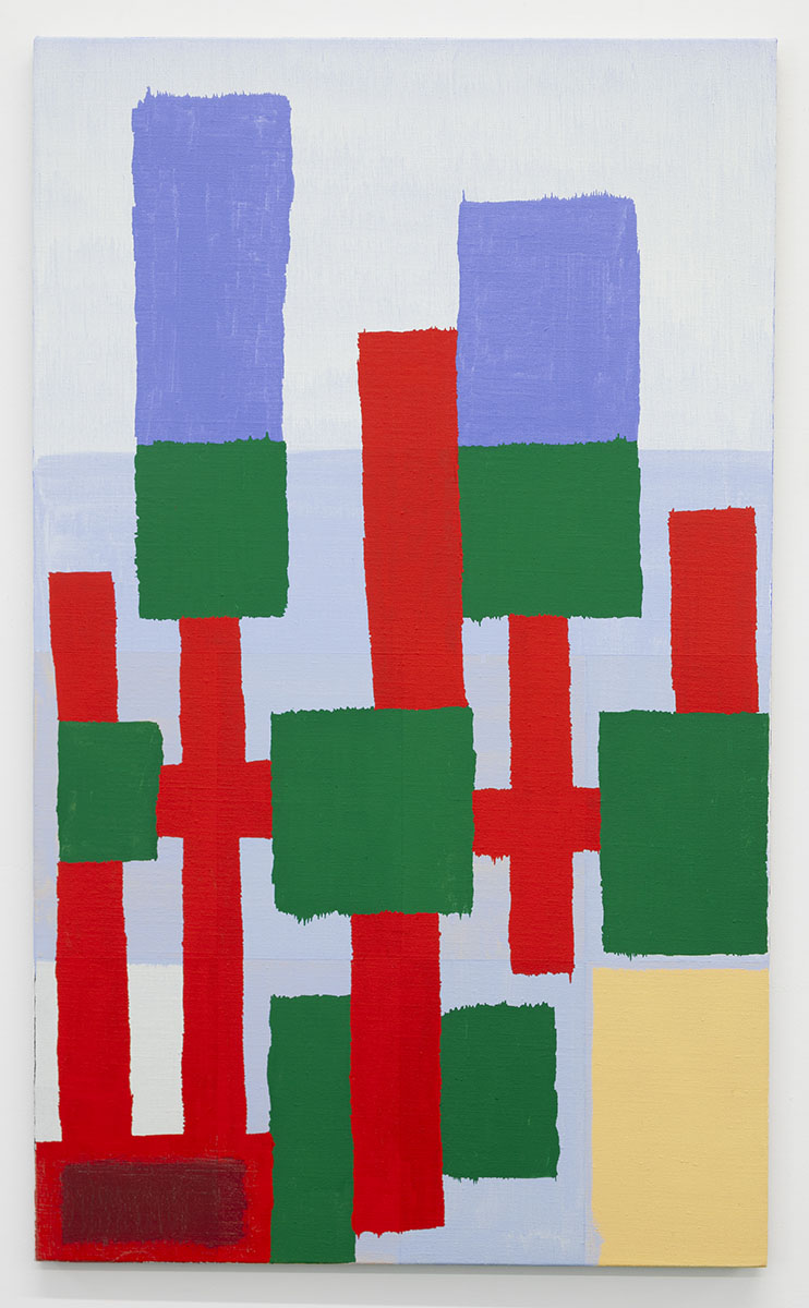 Joshua Abelow, Untitled, 2020, Oil on linen, 40h x 24w in.