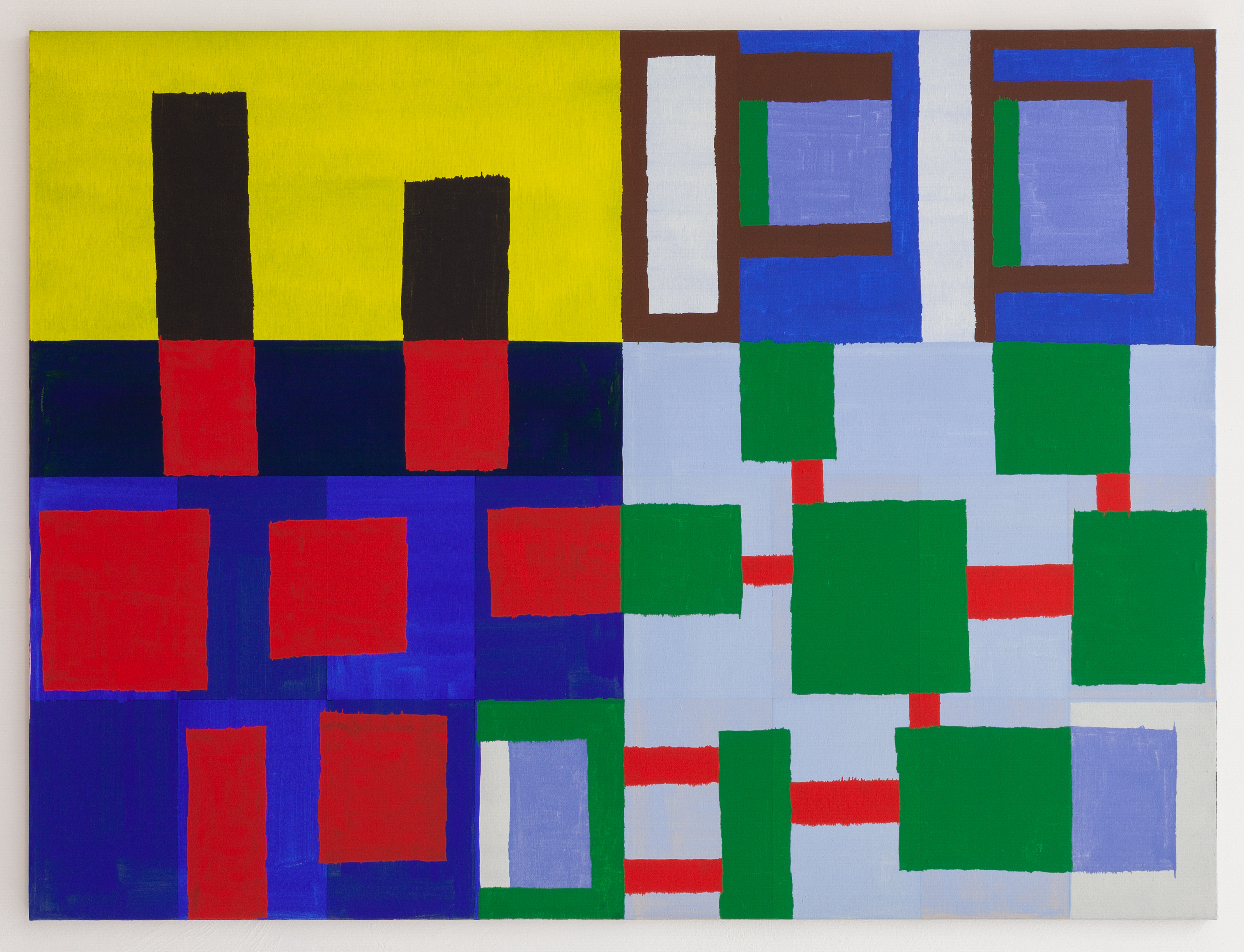 Joshua Abelow, Untitled, 2020, Oil on linen, 54h x 72w in.