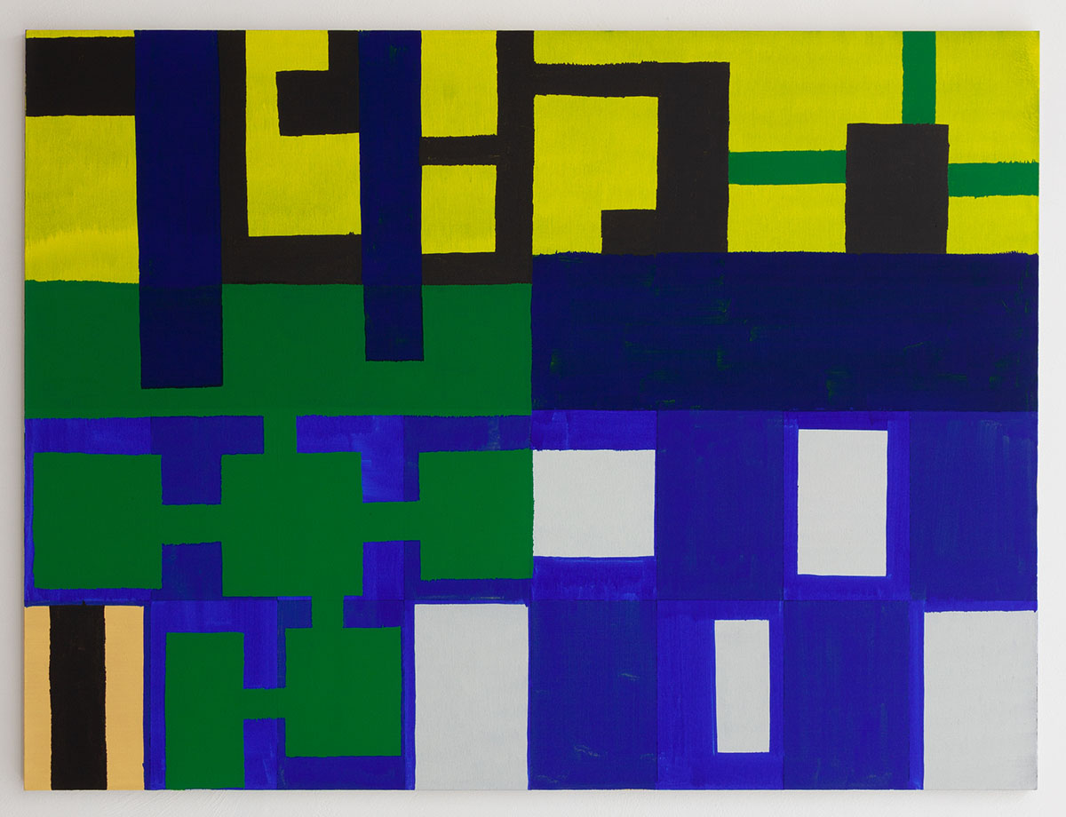 Joshua Abelow, Untitled, 2020, Oil on linen, 54h x 72w in.