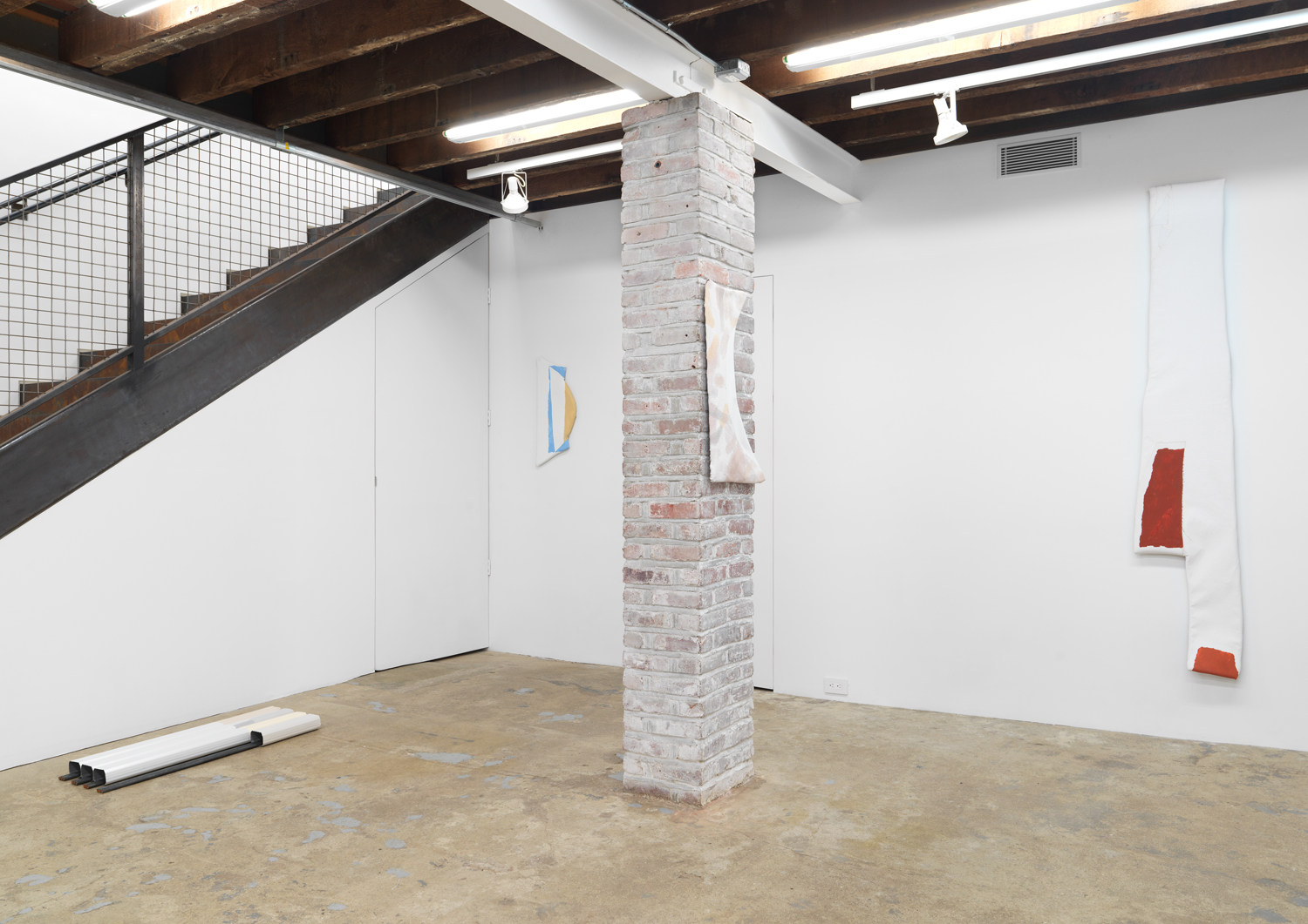 Installation view, Linnea Kniaz: Running Bond, Magenta Plains, New York, NY, 2019