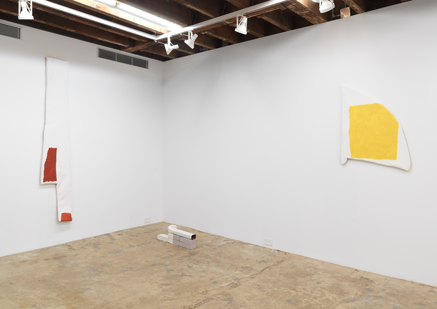 Installation view, Linnea Kniaz: Running Bond, Magenta Plains, New York, NY, 2019