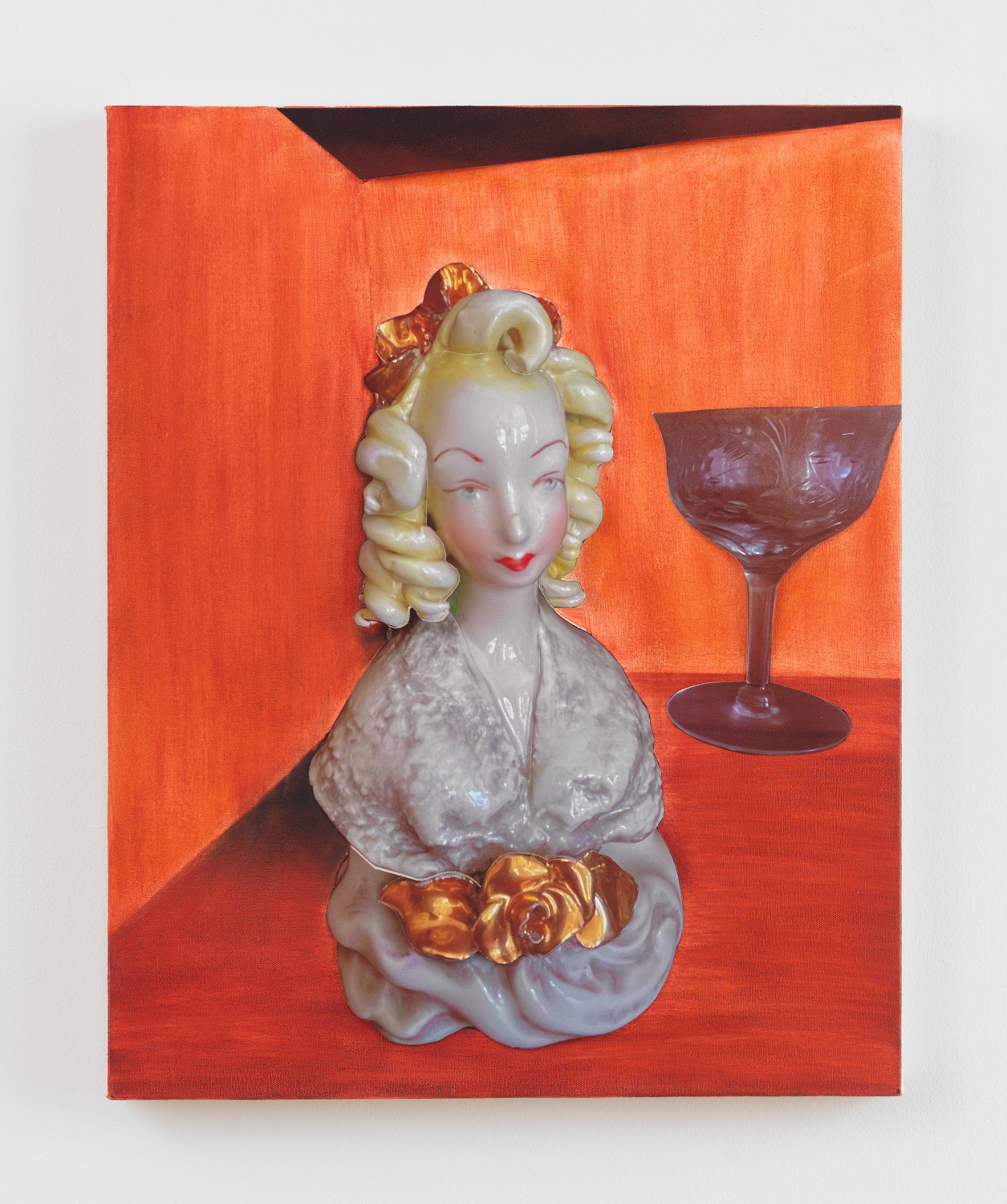 Matt Keegan, The Measure of Things 1, 2025, Oil and inkjet print on photo paper, adhered with beva-gel on canvas, 20 x 16 in.