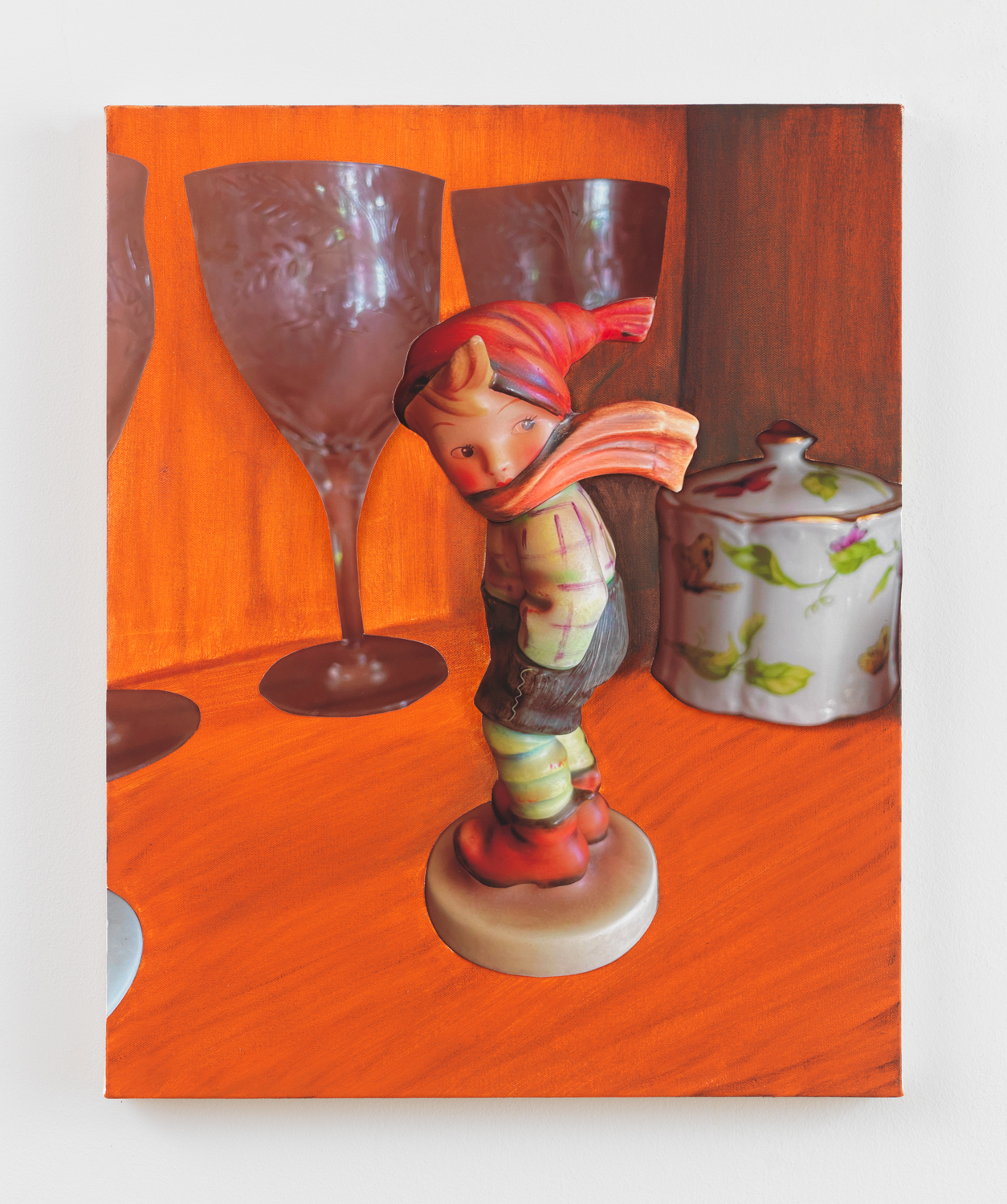 Matt Keegan, The Measure of Things 2, 2025, Oil and inkjet print on photo paper, adhered with beva-gel on canvas, 20 x 16 in.