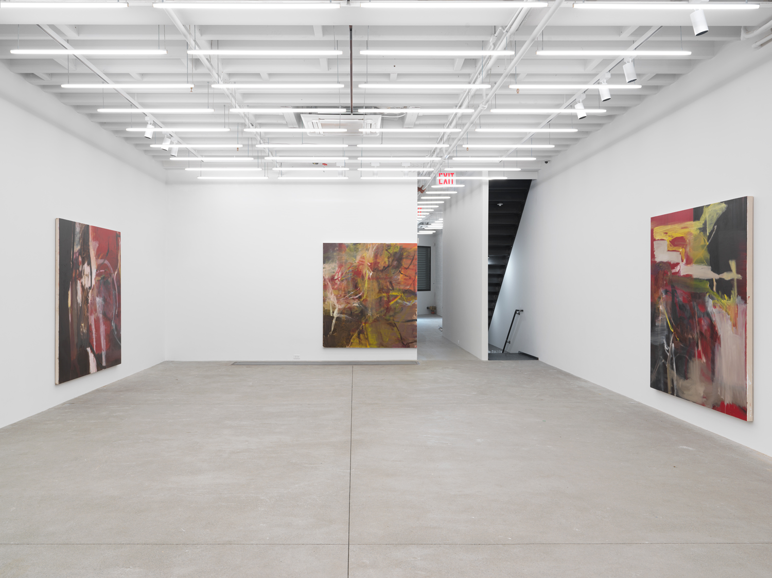 Installation view, Liza Lacroix: you whores in my heart, Magenta Plains, New York, NY 2022.