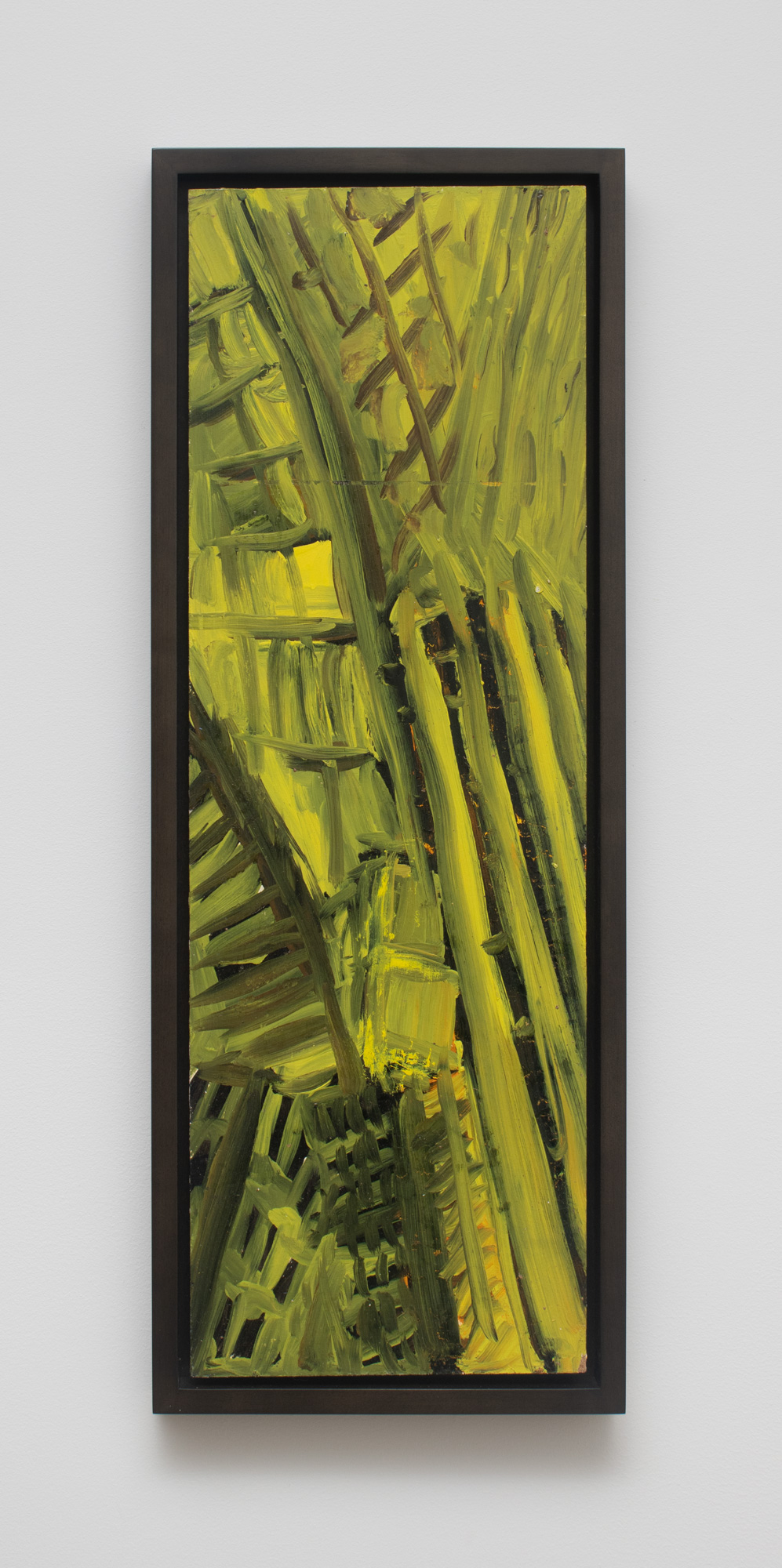 Martha Diamond, Study for 'File', 1983, Oil on masonite, 24 x 9 x 1 1/2 in. Exhibited in Martha Diamond: Night Lights, Magenta Plains, New York, NY, November 5–December 17, 2022.