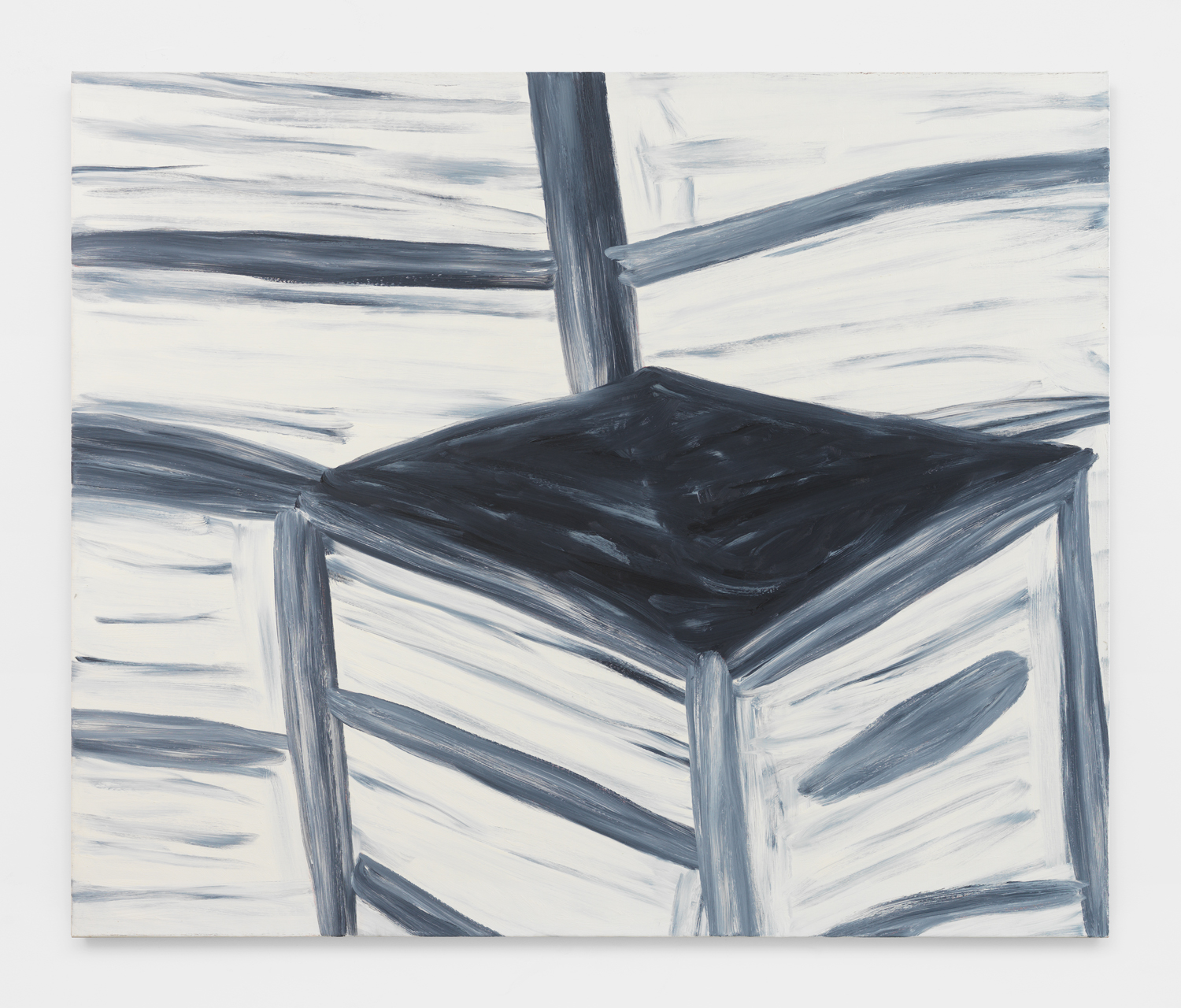 Martha Diamond, White Glass, 1989, Oil on linen, 60h x 72w in, Exhibited in Martha Diamond: 1980–1989, Magenta Plains, New York, NY, January 13–February 27, 2021.