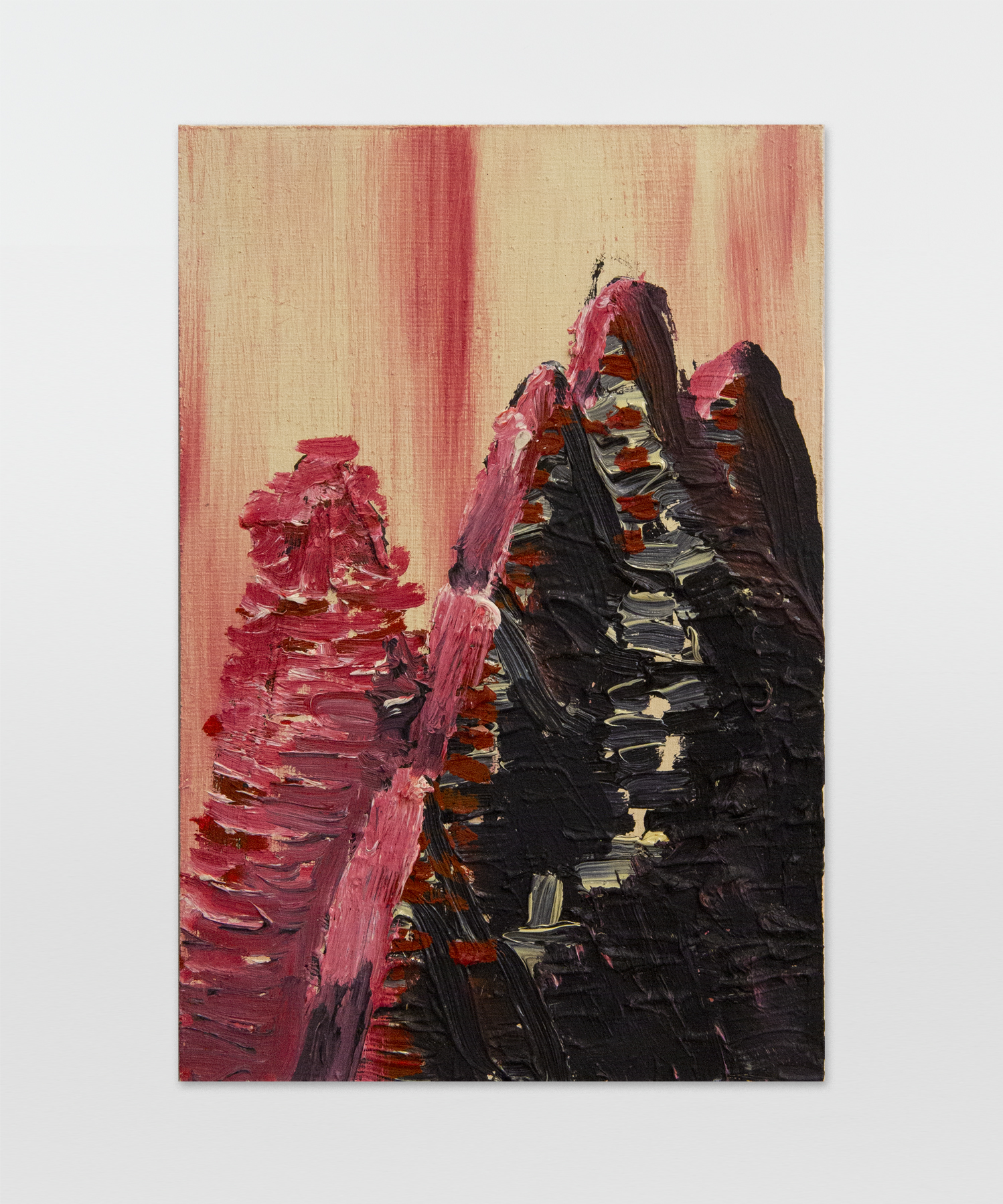 Martha Diamond, 15, c.1980s, Oil on Masonite, 9h x 6w in, Exhibited in Martha Diamond: 1980–1989, Magenta Plains, New York, NY, January 13–February 27, 2021.