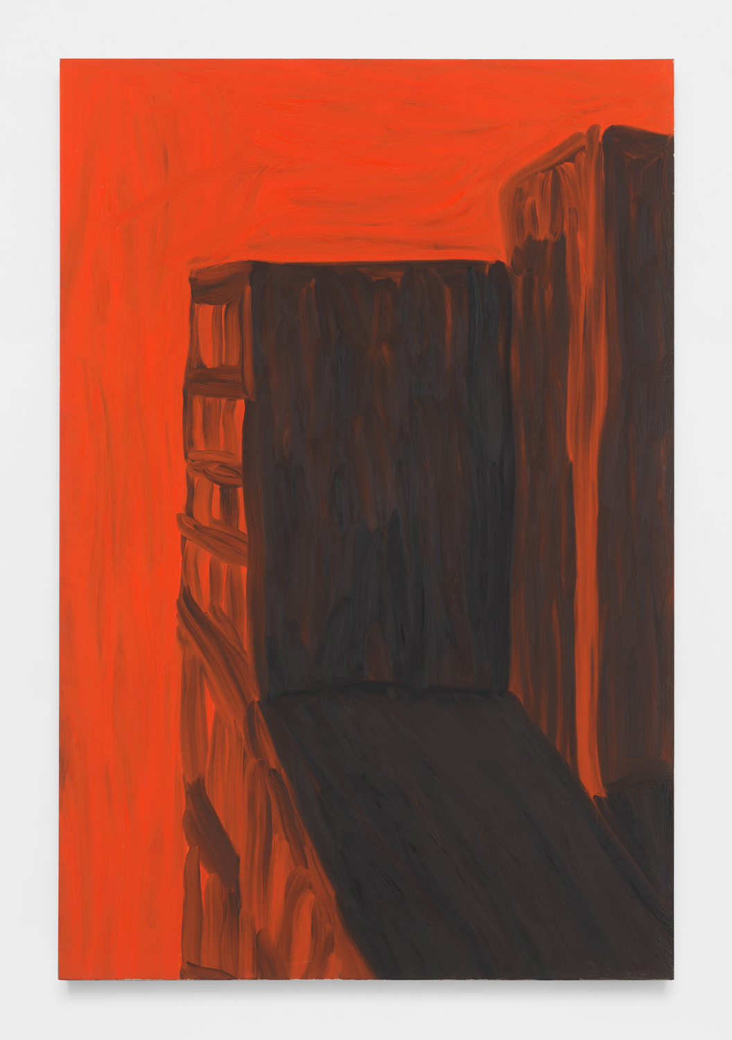 Martha Diamond, Orange Light, 1983, Oil on linen, 84h x 56w in, Exhibited in Martha Diamond: 1980–1989, Magenta Plains, New York, NY, January 13–February 27, 2021.