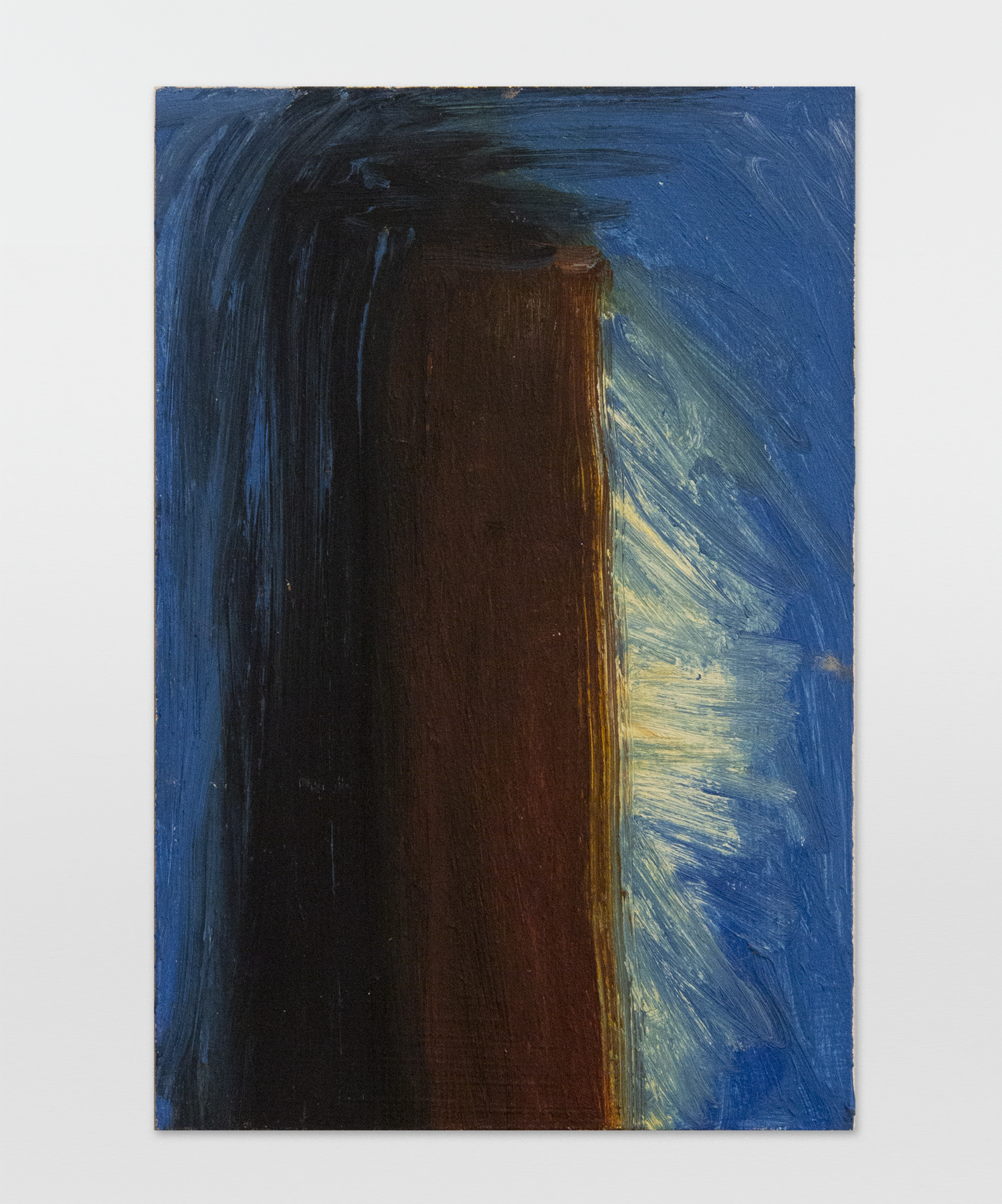 Martha Diamond, 14, c.1980s, Oil on Masonite, 9h x 6w in, Exhibited in Martha Diamond: 1980–1989, Magenta Plains, New York, NY, January 13–February 27, 2021.