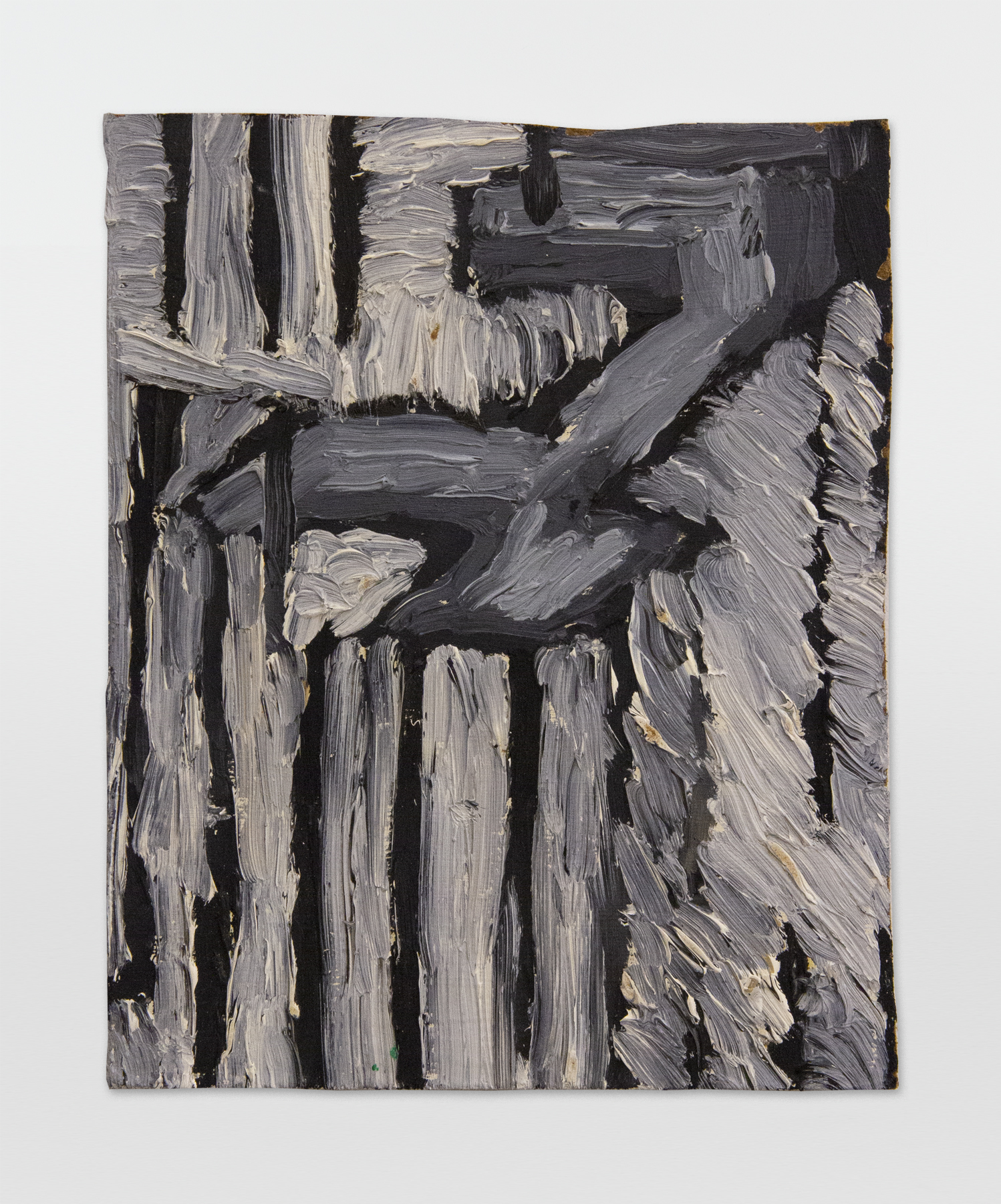 Martha Diamond, 6, c.1980s, Oil on Masonite, 9h x 7.50w in, Exhibited in Martha Diamond: 1980–1989, Magenta Plains, New York, NY, January 13–February 27, 2021.