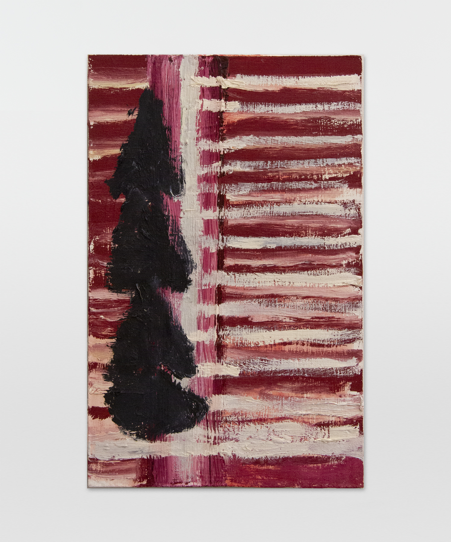 Martha Diamond, 32, 1989, Oil on Masonite, 12h x 8w in, Exhibited in Martha Diamond: 1980–1989, Magenta Plains, New York, NY, January 13–February 27, 2021.