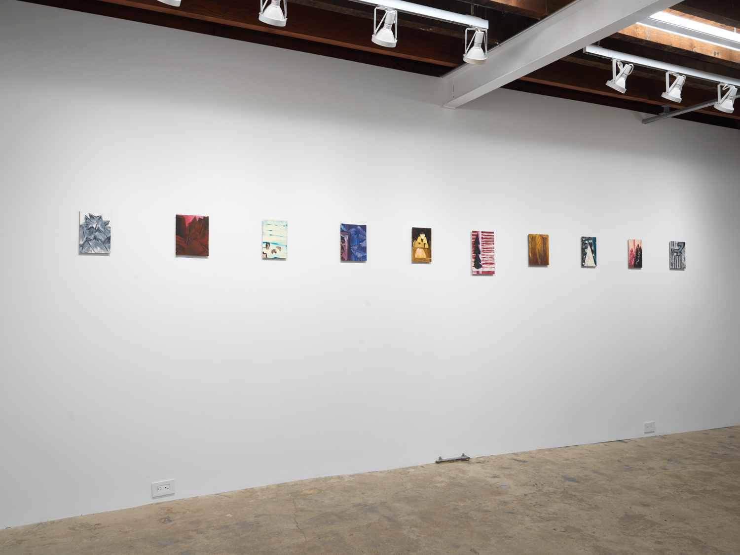 Installation view, Martha Diamond: 1980–1989, Magenta Plains, New York, NY, January 13–February 27, 2021.