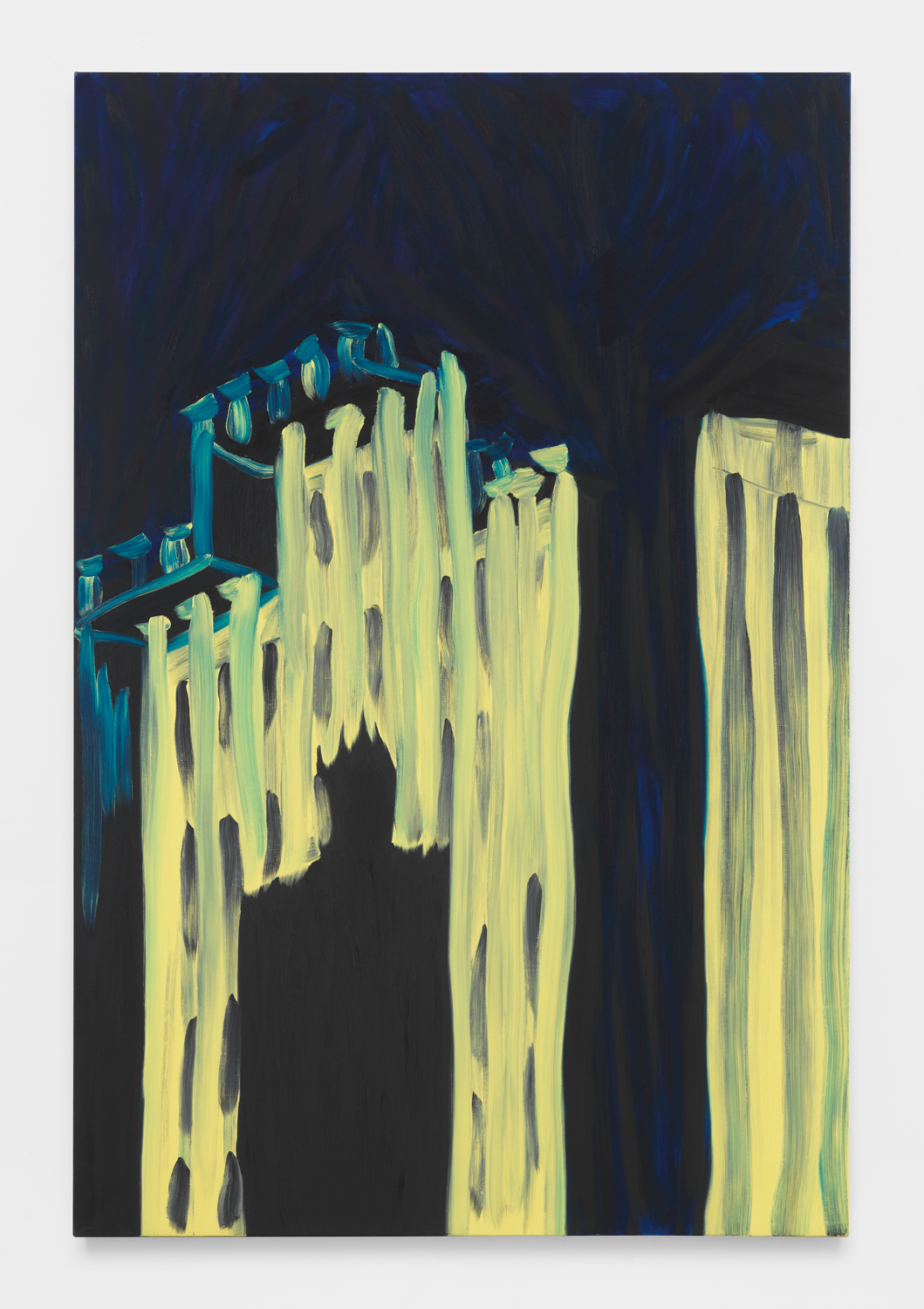 Martha Diamond, Facade 1982, 1981-82, Oil on linen, 84h x 56w in, Exhibited in Martha Diamond: 1980–1989, Magenta Plains, New York, NY, January 13–February 27, 2021.