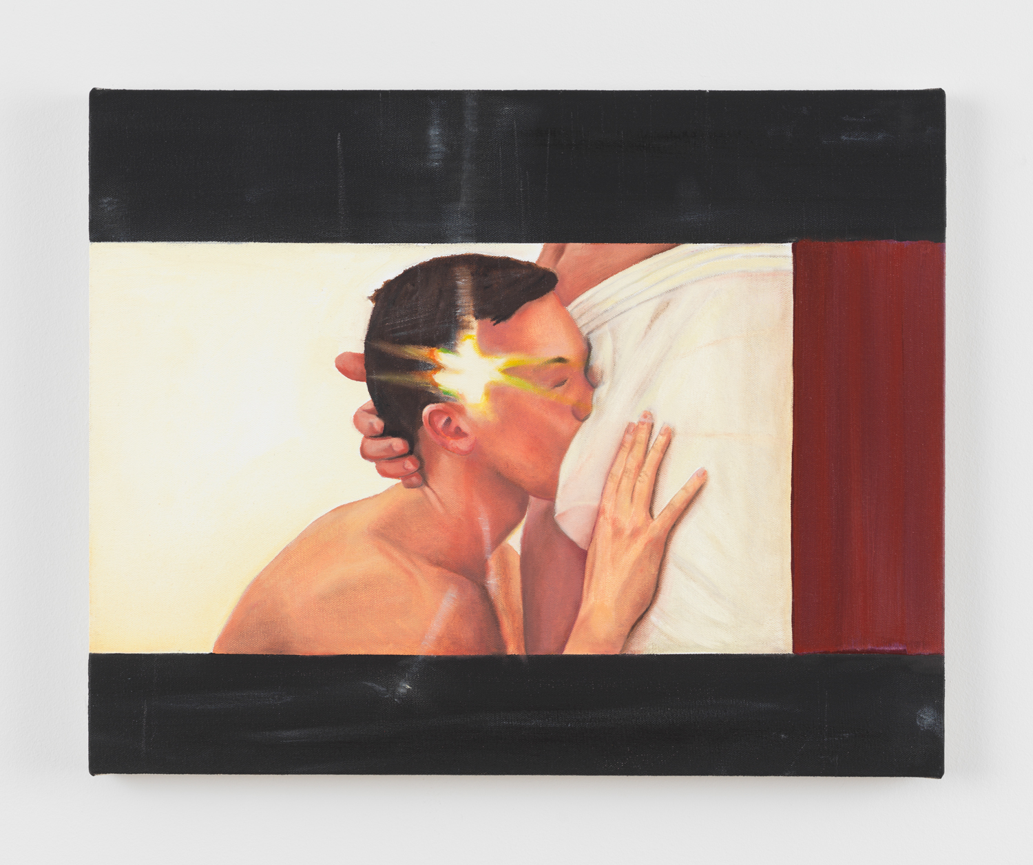 Matt Keegan, FaceTime, 2024, Oil on canvas, 16 x 20 in.