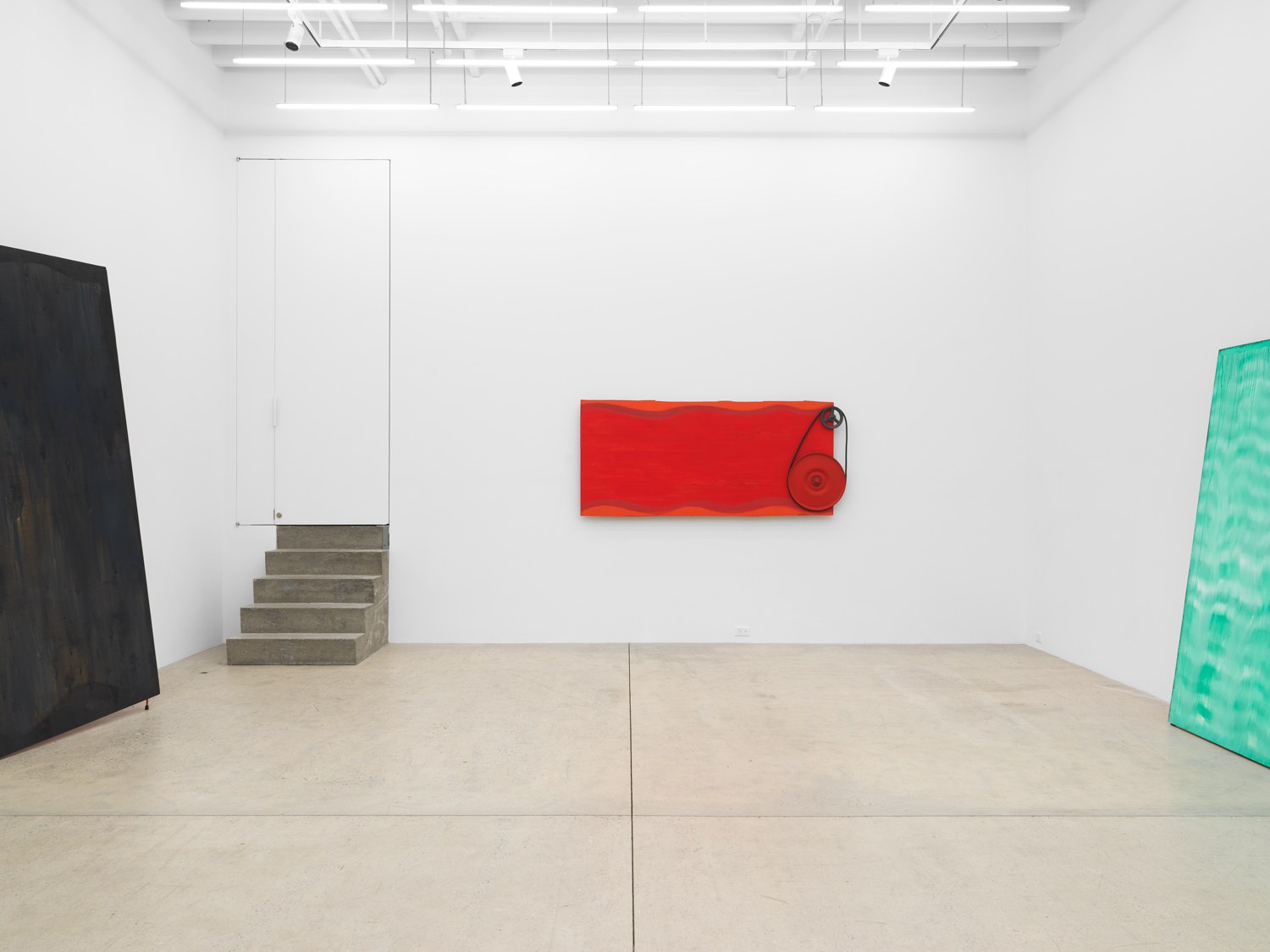 Installation view, Moira Dryer: Perpetual Painting, Magenta Plains, New York, NY, 2025