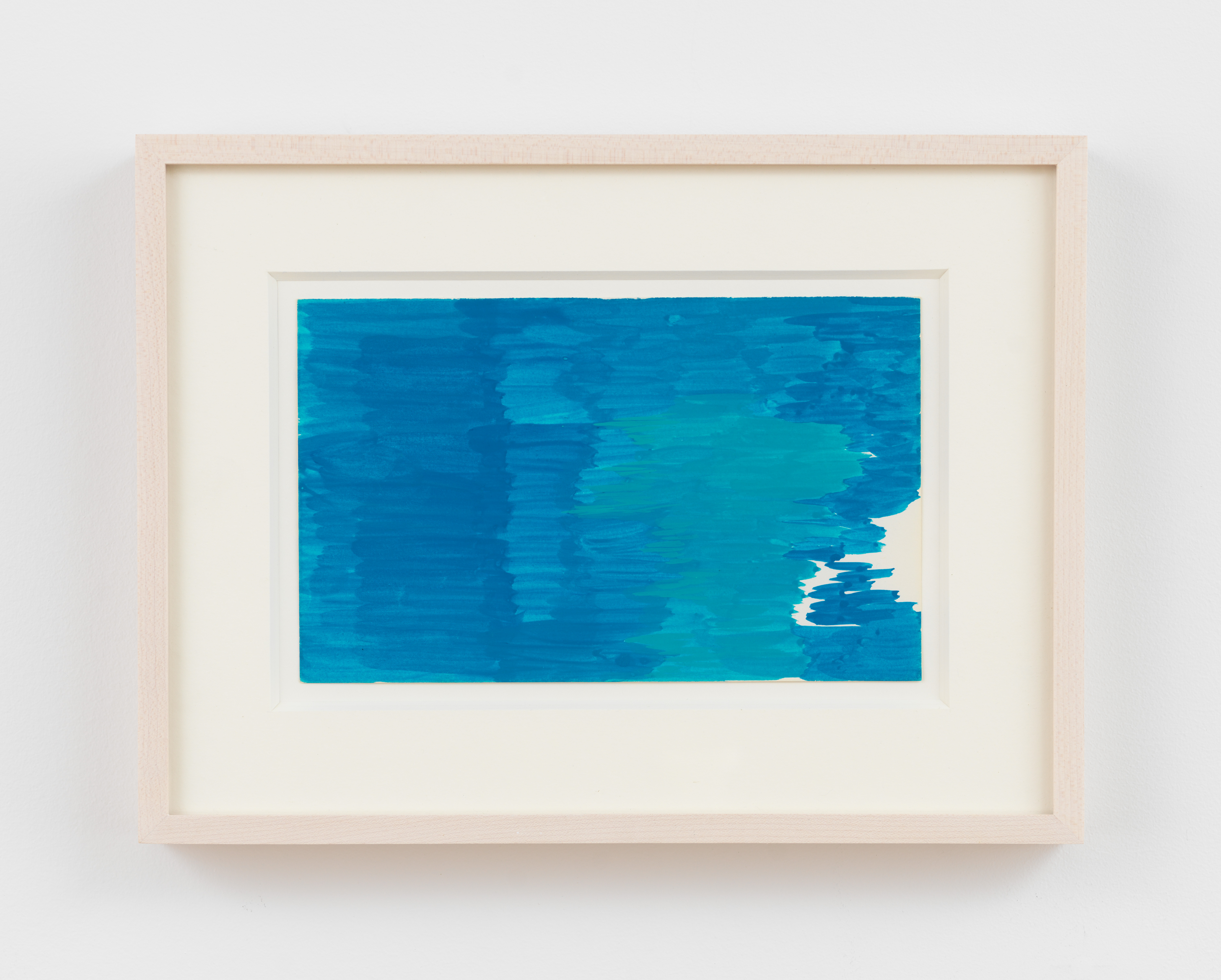 Moira Dryer, Untitled, 1986–88, Casein on paper, Unframed: 4 7/8 x 7 7/8 in., Framed: 9 x 12 in.