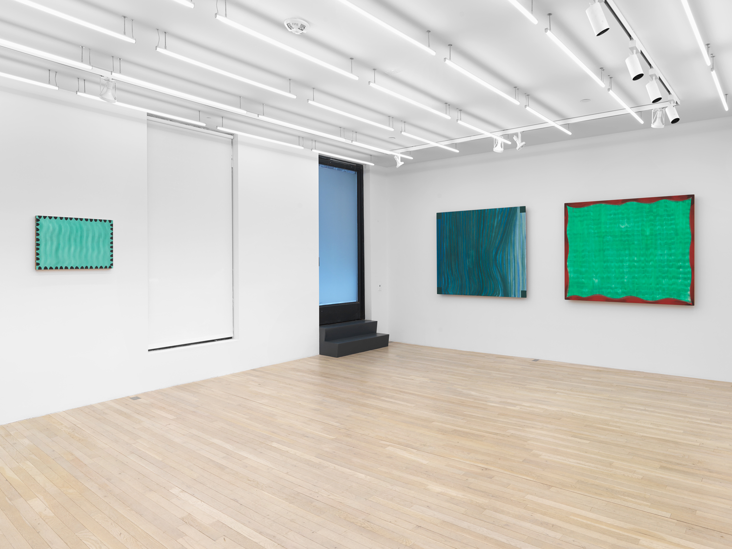 Installation view, Moira Dryer: Perpetual Painting, Magenta Plains, New York, NY, 2025