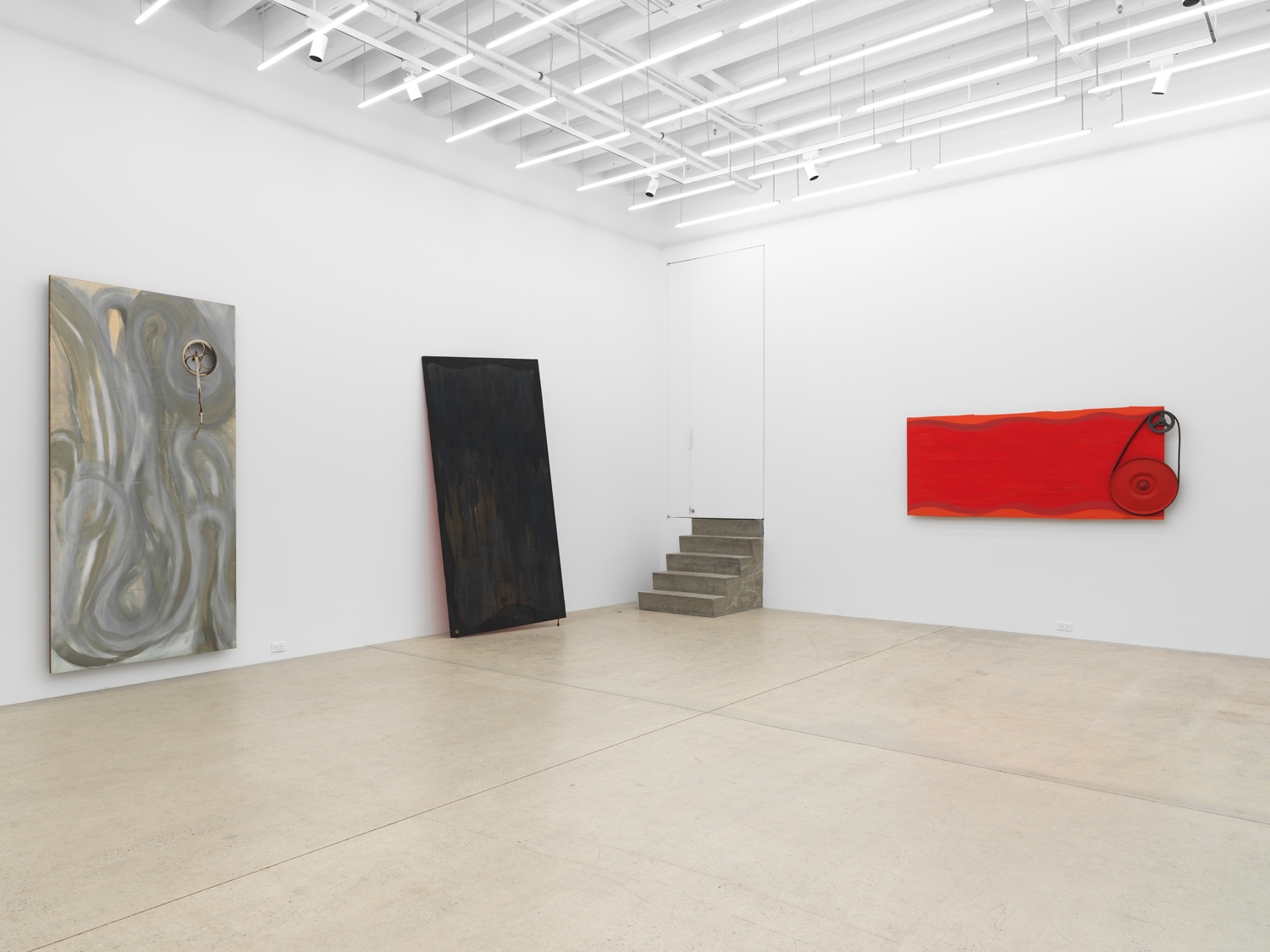 Installation view, Moira Dryer: Perpetual Painting, Magenta Plains, New York, NY, 2025