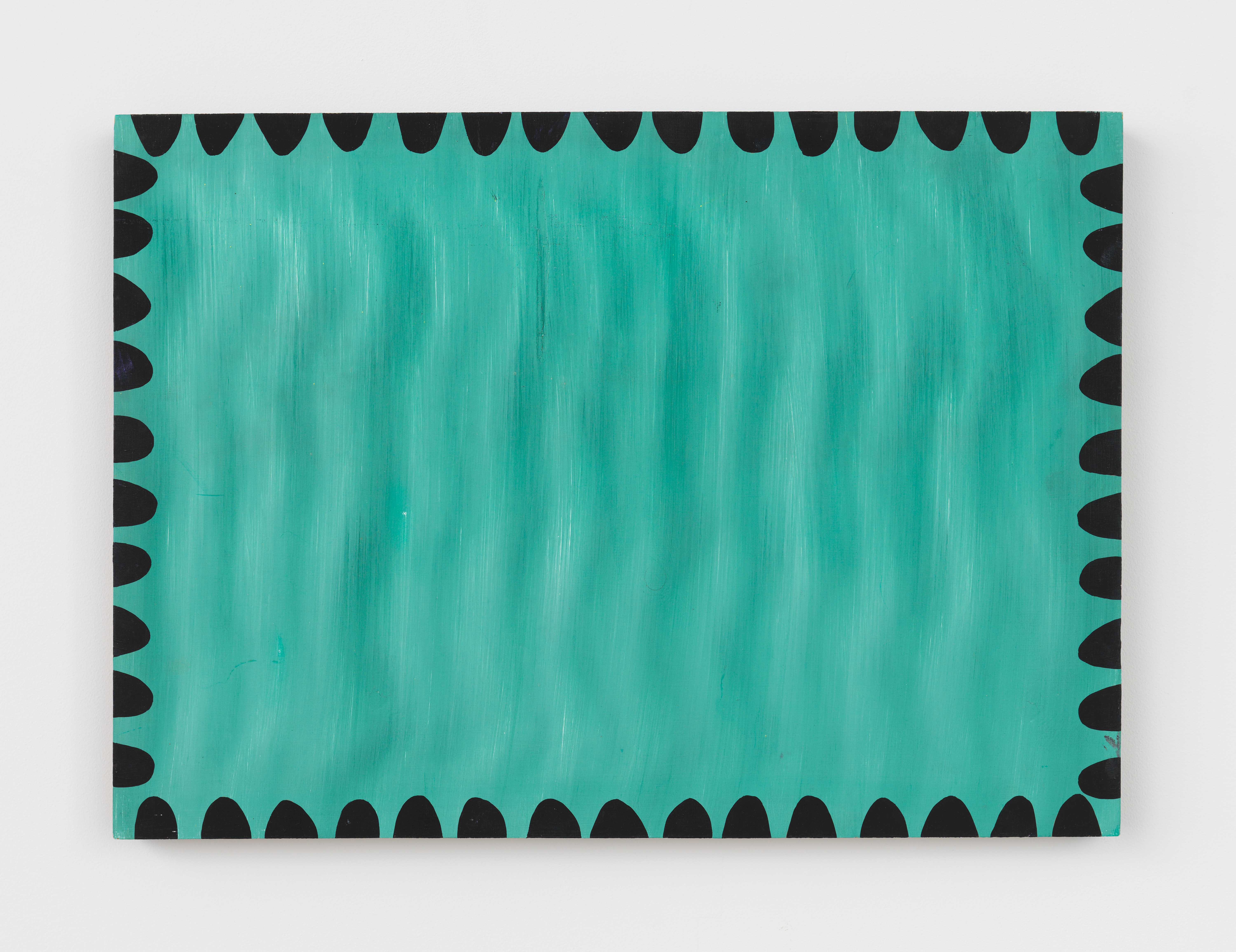 Moira Dryer, Untitled, 1990, Acrylic on wood, 19 1/2 x 26 1/2 in.