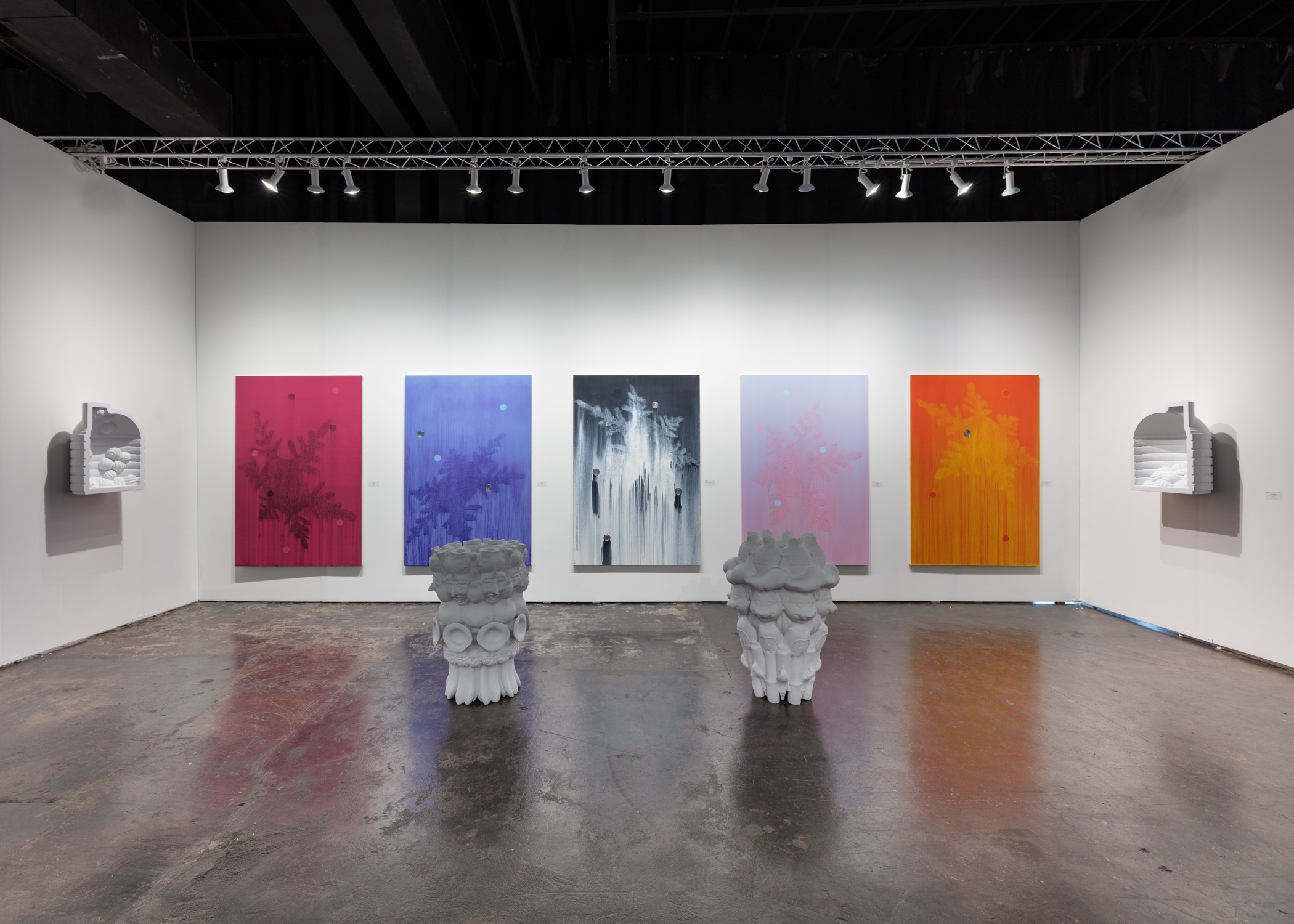 Installation view, NADA Miami, Magenta Plains, New York, NY, 2019