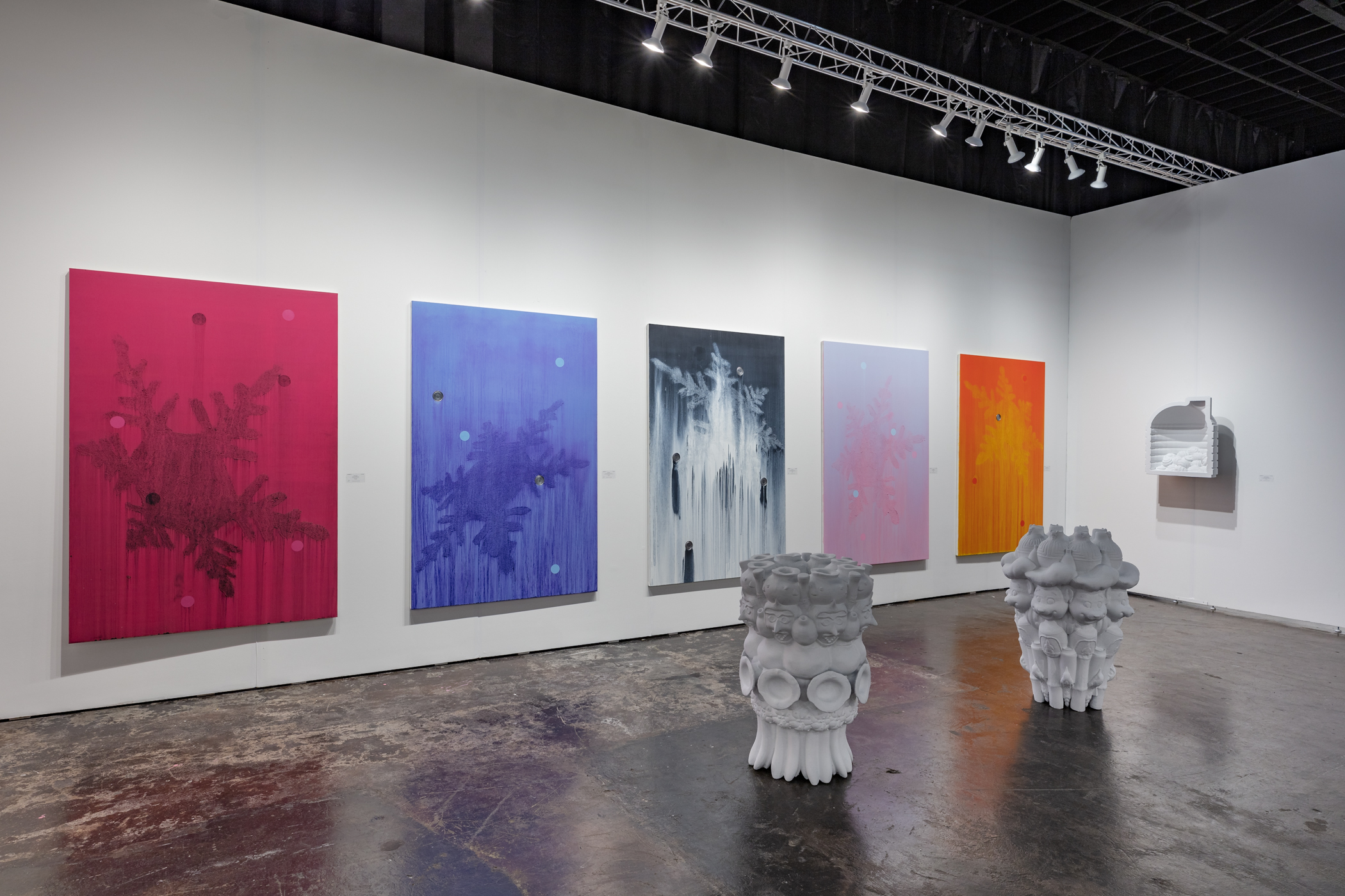 Installation view, NADA Miami, Magenta Plains, New York, NY, 2019