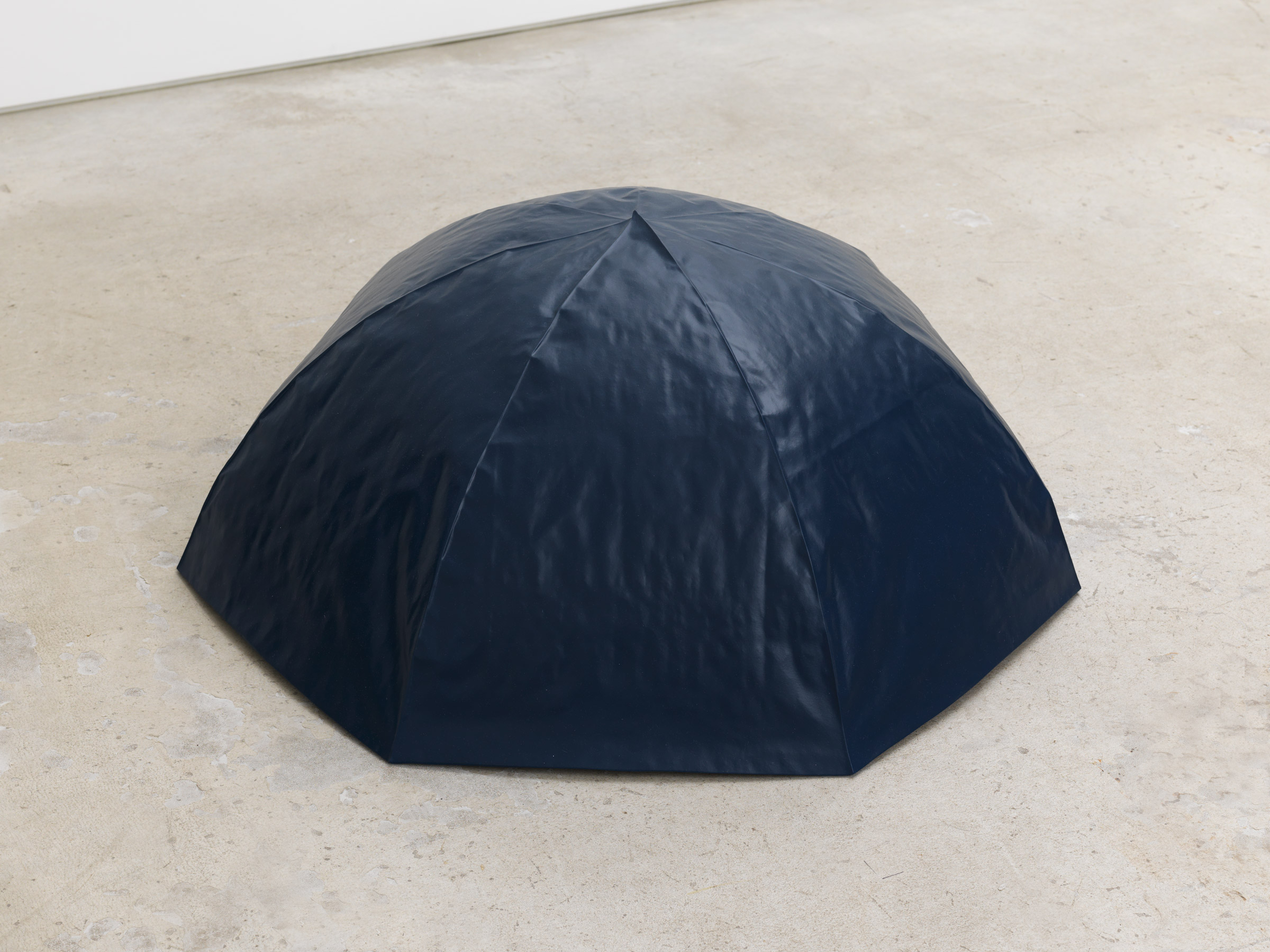 Nathaniel Robinson, Umbrella, 2017-18, fiberglass-reinforced gypsum cement, paint, 14.50h x 37w x 37d in.