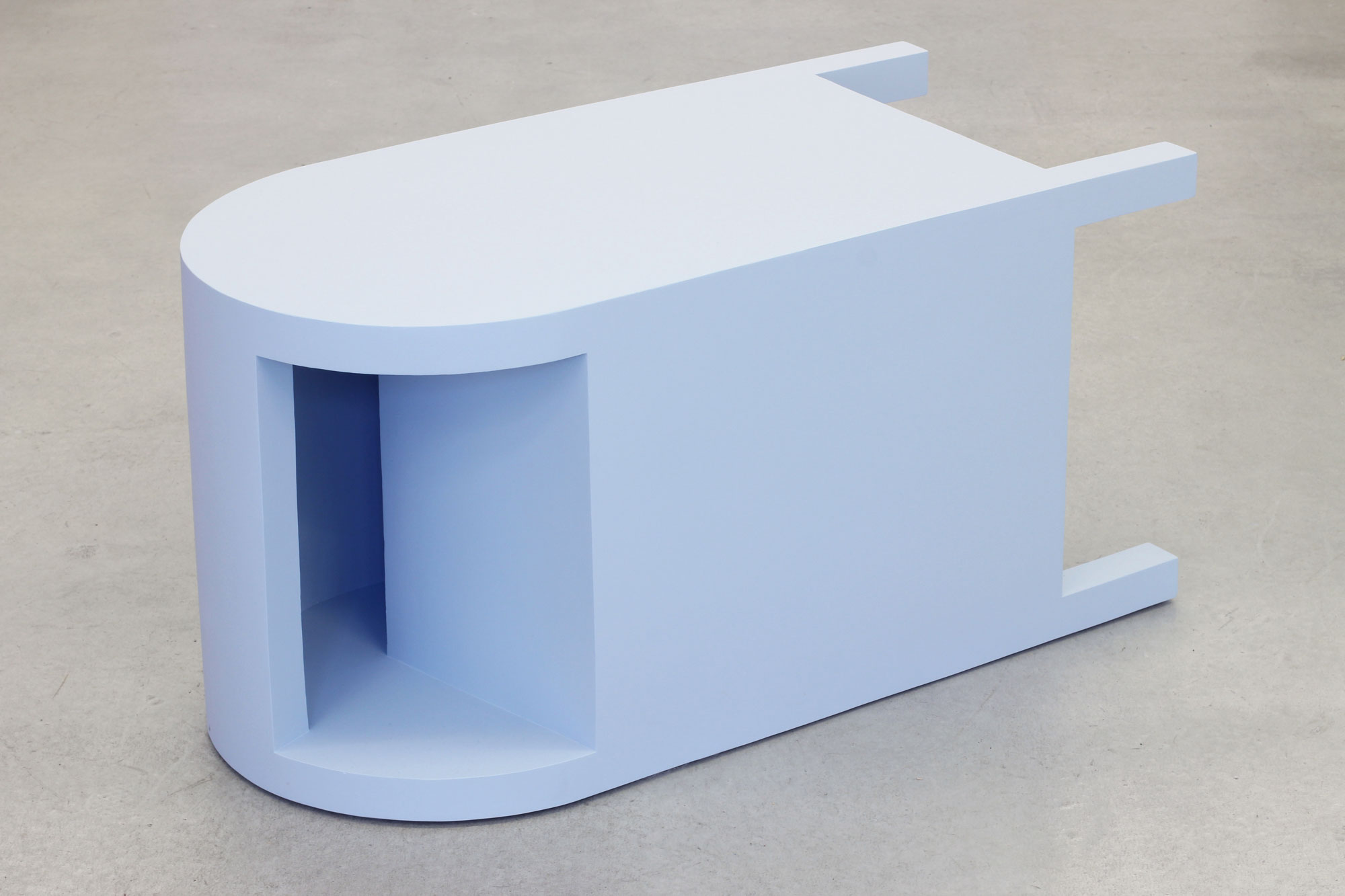 Nathaniel Robinson, Collection Box, 2015, polystyrene, polymer modified gypsum cement, glass fiber and paint, 22.5h x 42.5w x 21.5d in.