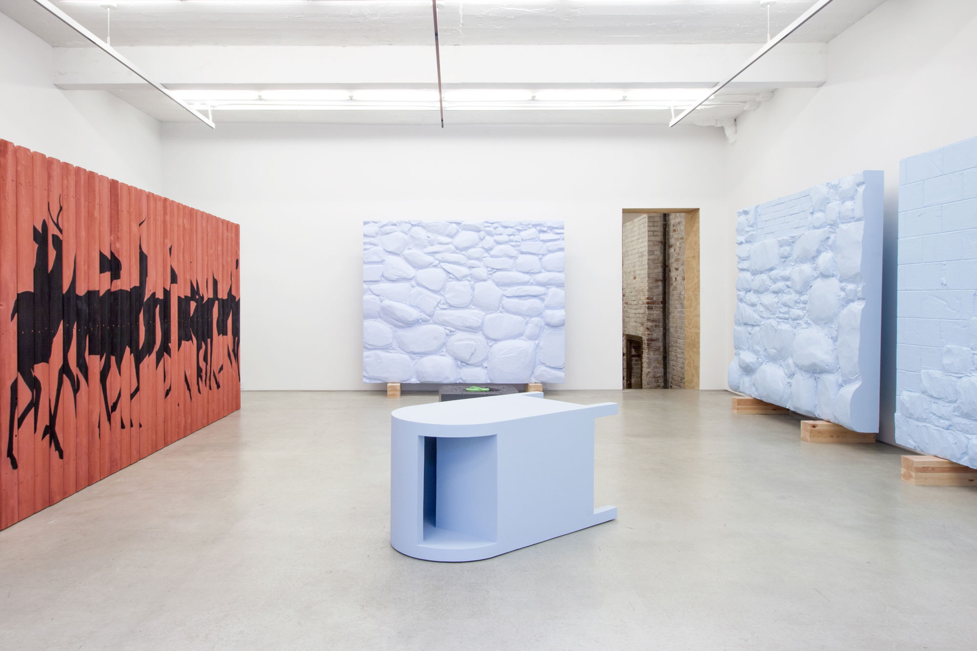 Installation view, Nathaniel Robinson: Discrete Pieces, Launch F18, New York, NY, 2016