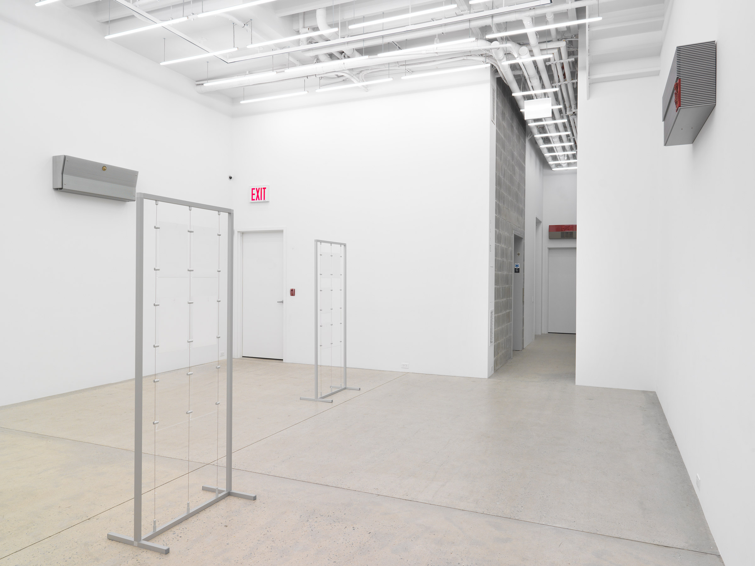 Installation view, Philip Seibel: Gehäuse, Magenta Plains, New York, NY, 2023.