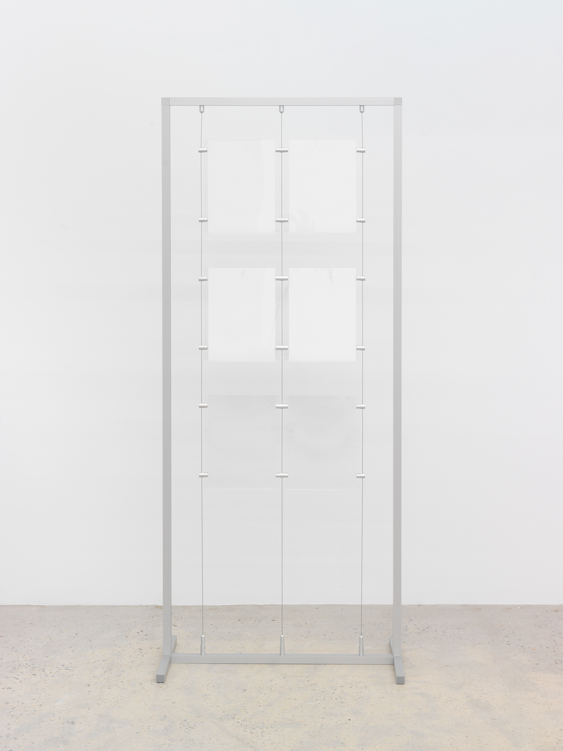 Philip Seibel, ohne Titel (drawing display), 2022, Variable number of A4 drawings in two commercial displays, 70 7/8 x 29 1/2 x 15 3/4 in.