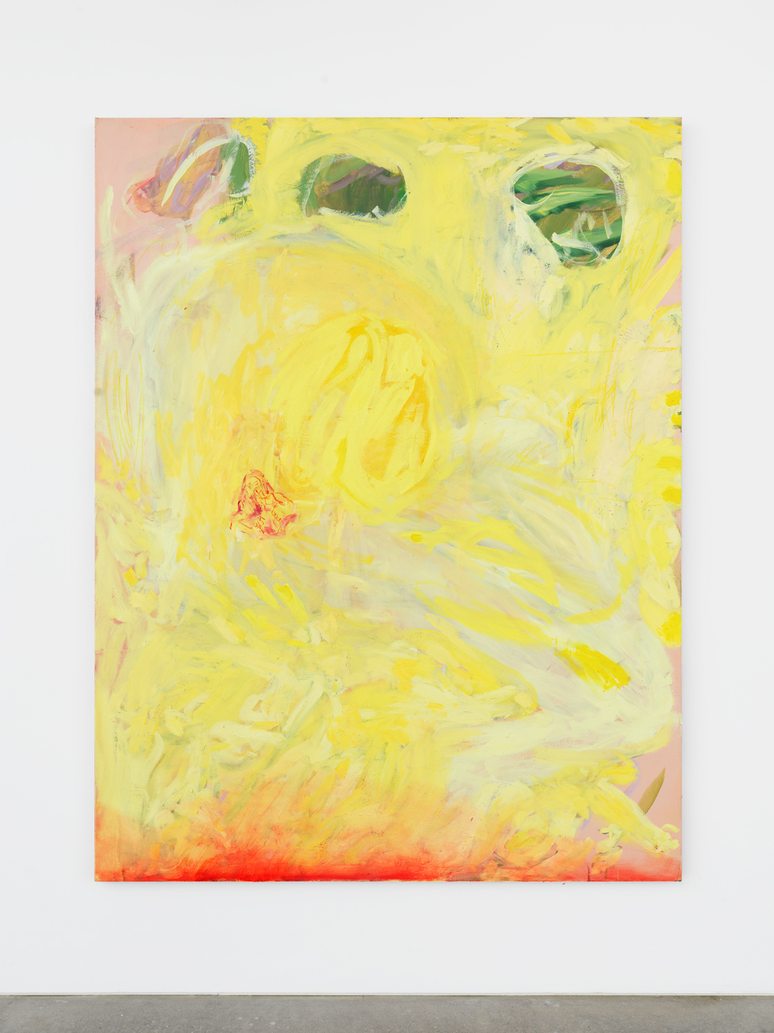 Rachel Rossin, Swollen Tulip, Goya Touch, 2021, Oil and oil stick on canvas, 78.25h x 60w in.
