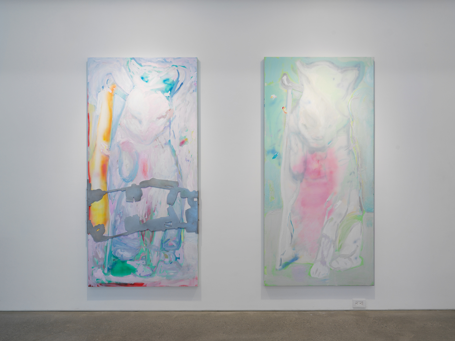 Installation view, Rachel Rossin: Boohoo Stamina, Magenta Plains, New York, NY, 2021