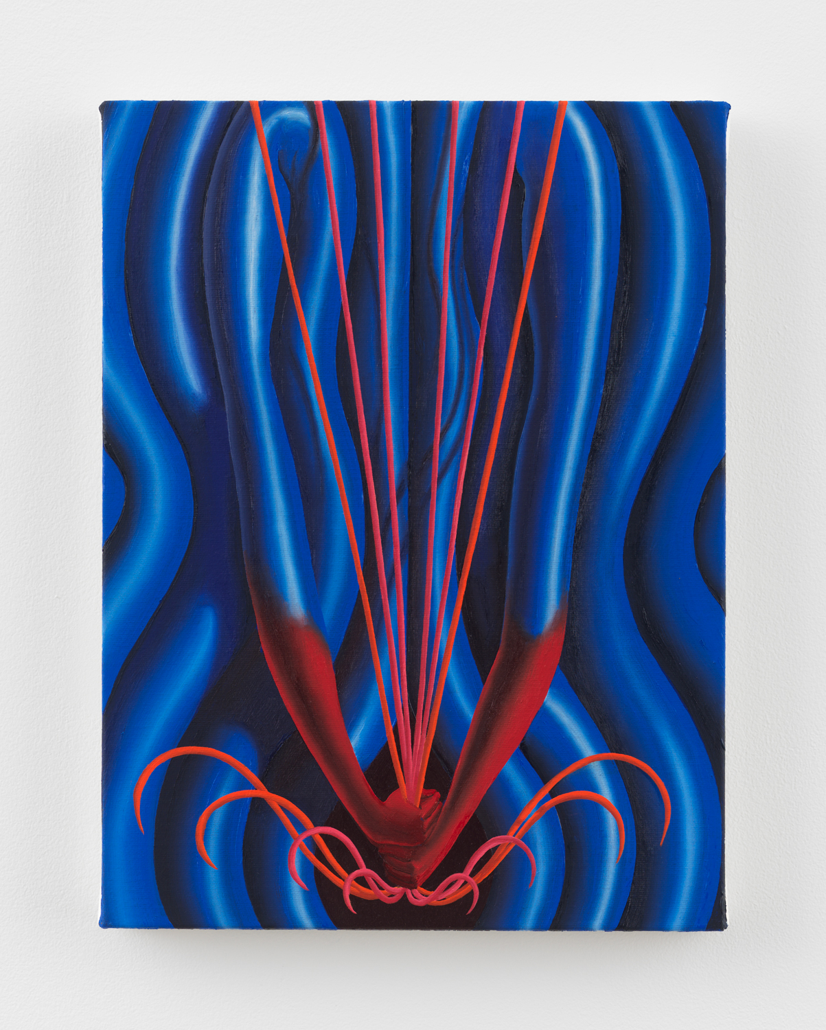 Sascha Braunig, Study for “Hot Hands”, 2025, Oil on linen over panel, 12 x 9 in.