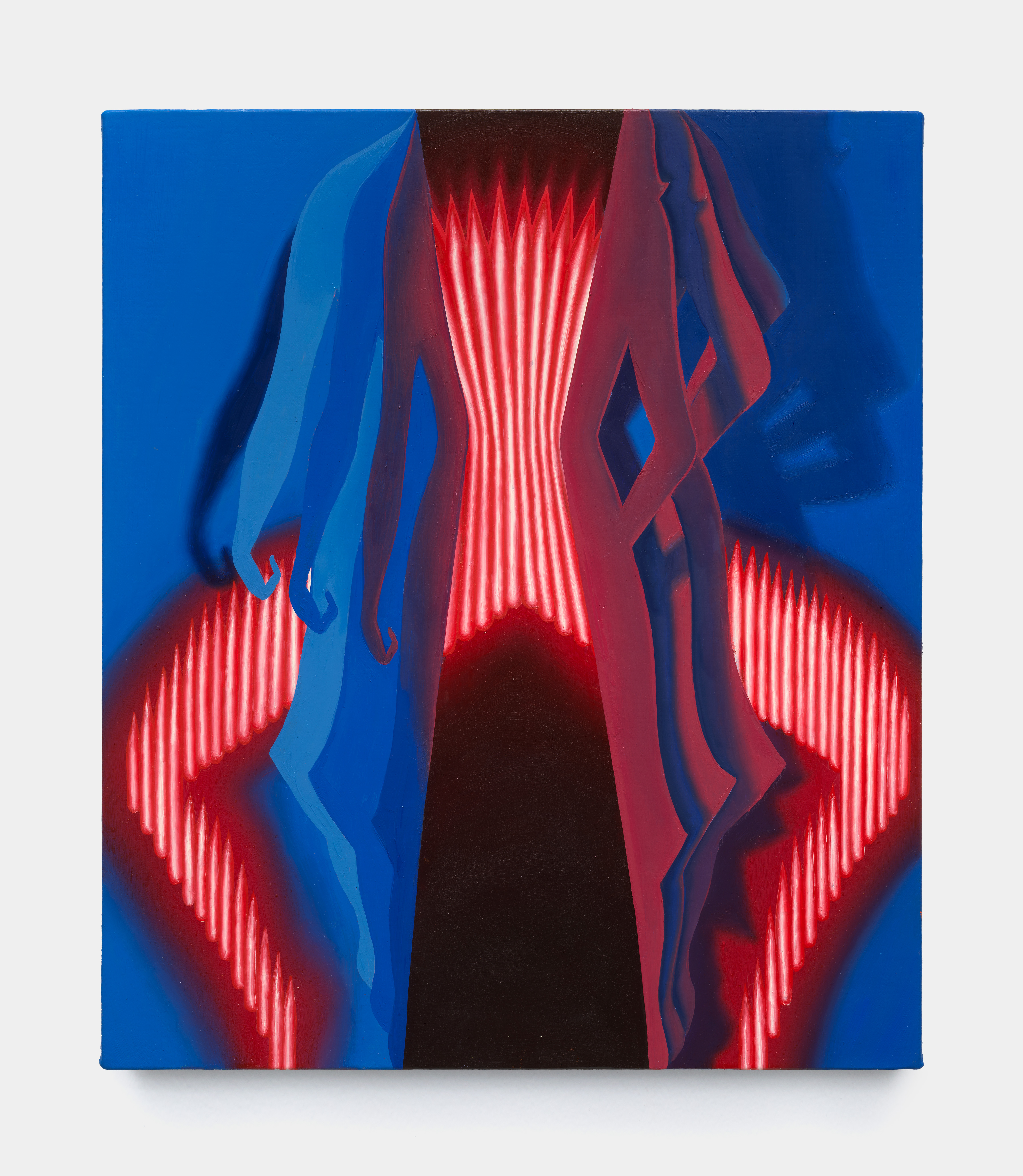 Sascha Braunig, Study for “Splitting Them”, 2025, Oil on linen over panel, 14 x 12 in.