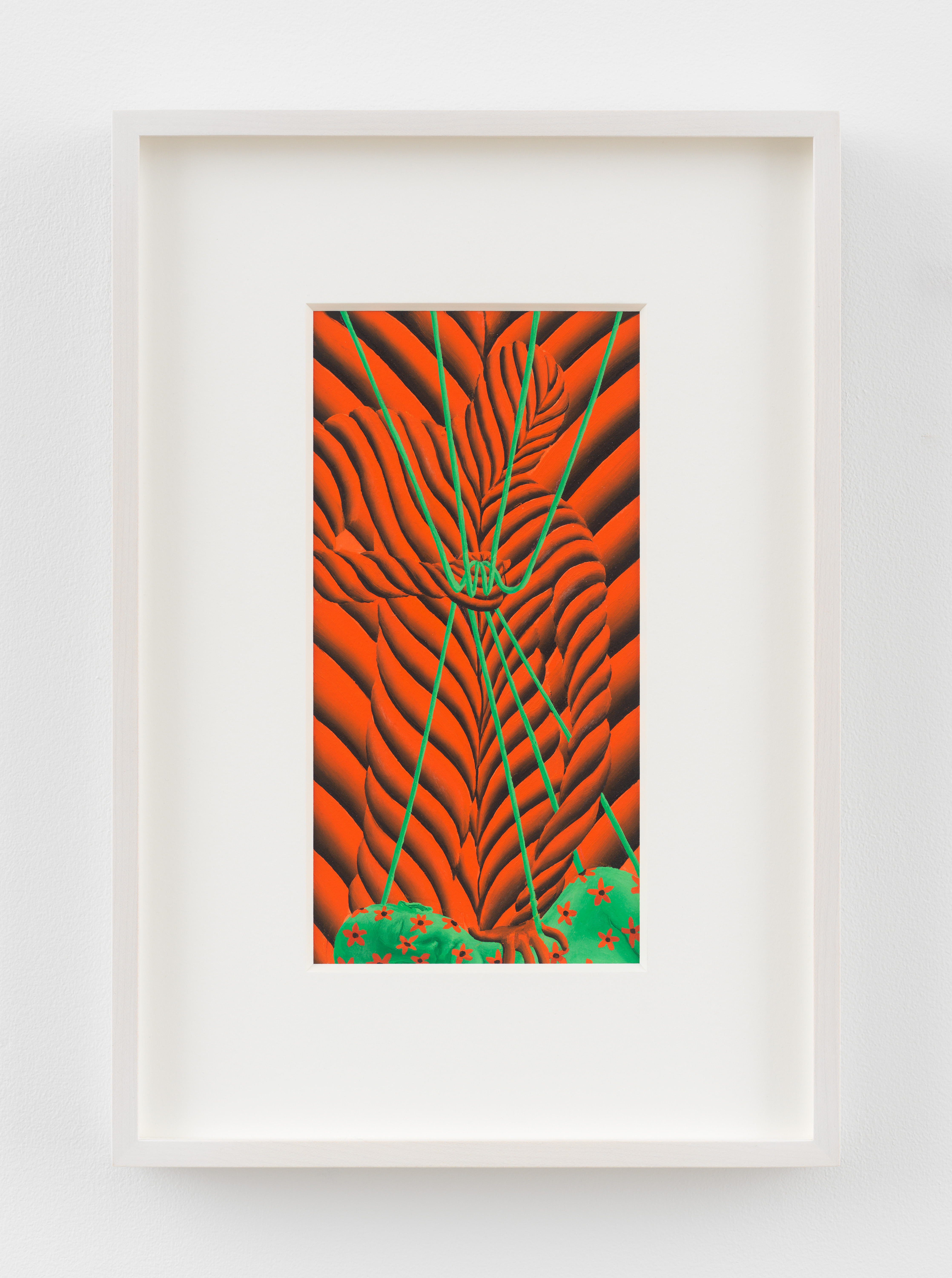 Sascha Braunig, Study for “My Death”, 2025, Oil on Arches oil paper, Image Size: 9 x 4 1/2 in.