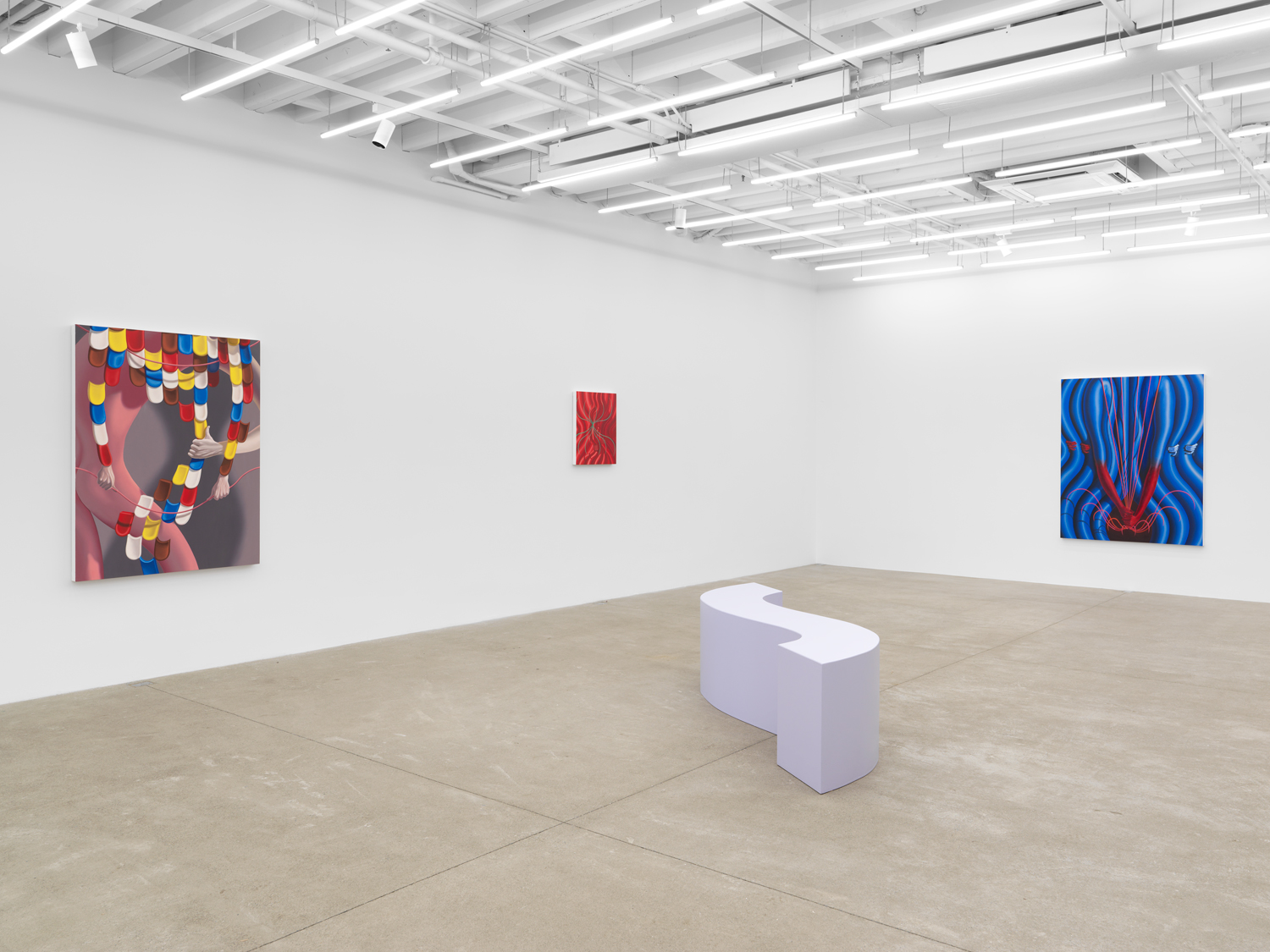 Installation view, Sascha Braunig: Cauldron, Magenta Plains, New York, NY, 2026