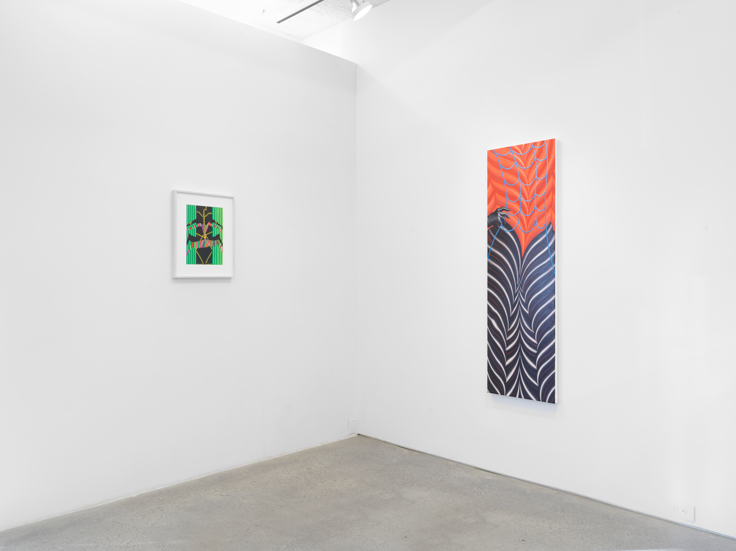 Installation view, Sascha Braunig: Lay Figure, Magenta Plains, New York, NY 2022.