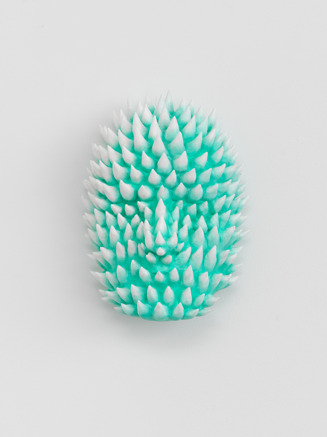 Sascha Braunig, Chiton, 2021, Oil on cast bronze, uniquely hand painted by the artist, 9.5h x 7w x 5d in.