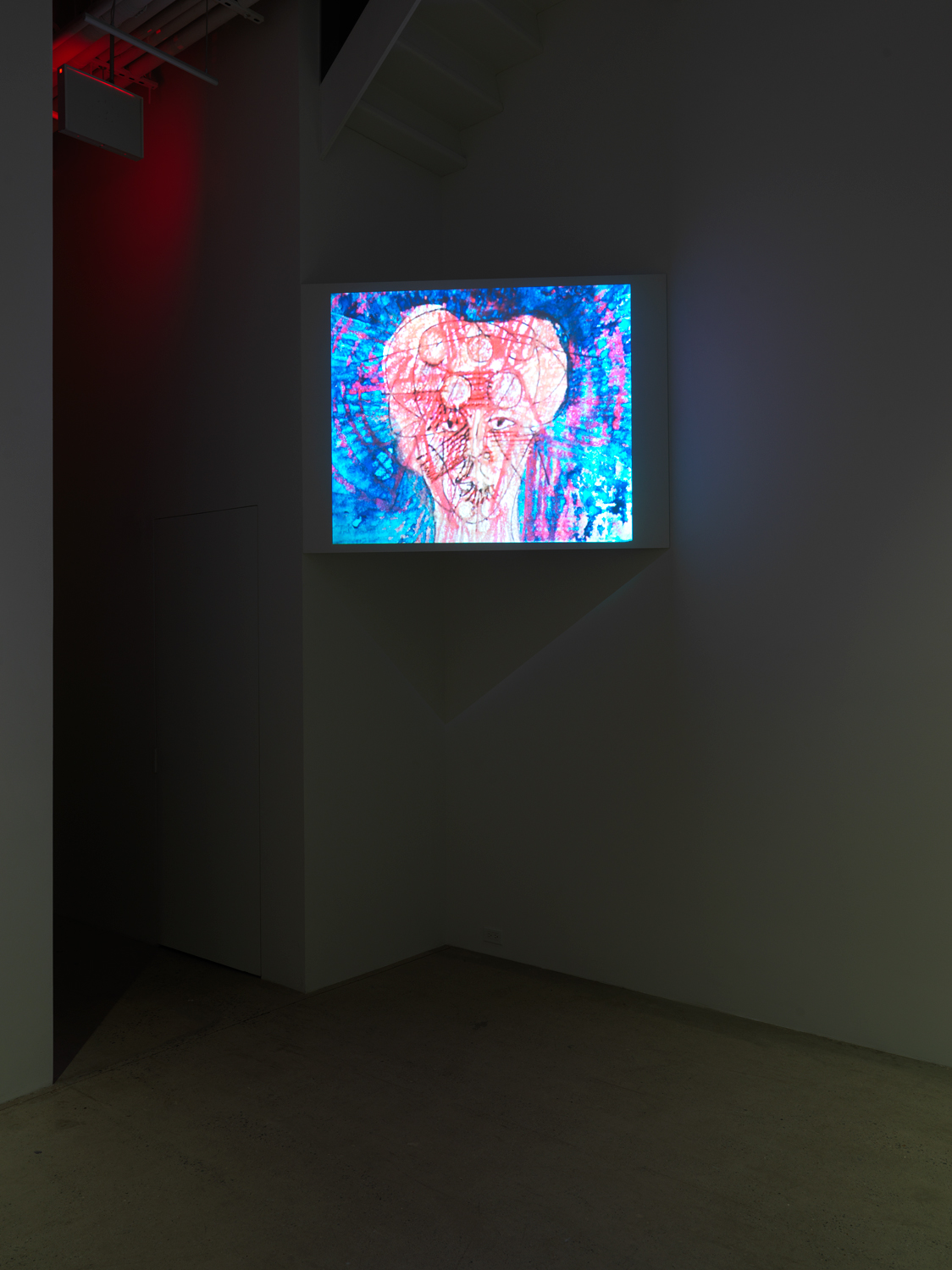 Installation view, Stan VanDerBeek: Transmissions, Magenta Plains, New York, NY 2024.